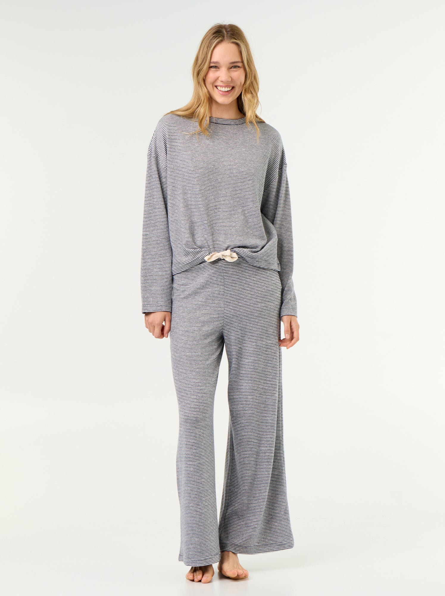 Pyjama 2 pièces - Sweat + pantalon - Bleu (GCX55_2)