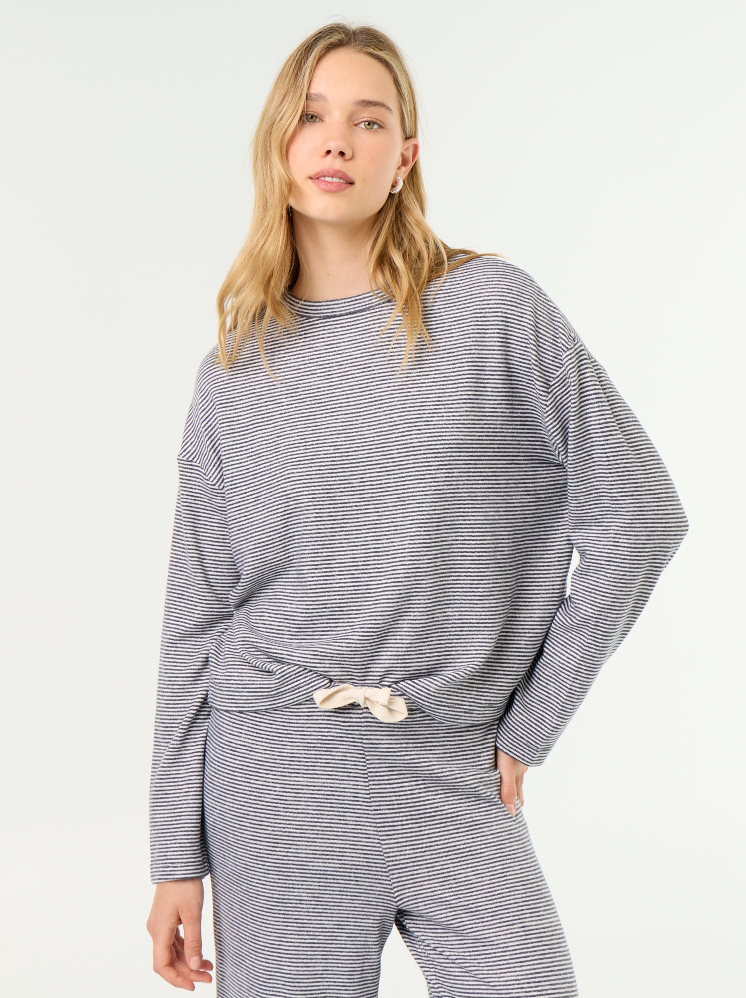 Pyjama 2 pièces - Sweat + pantalon - Bleu (GCX55_2)