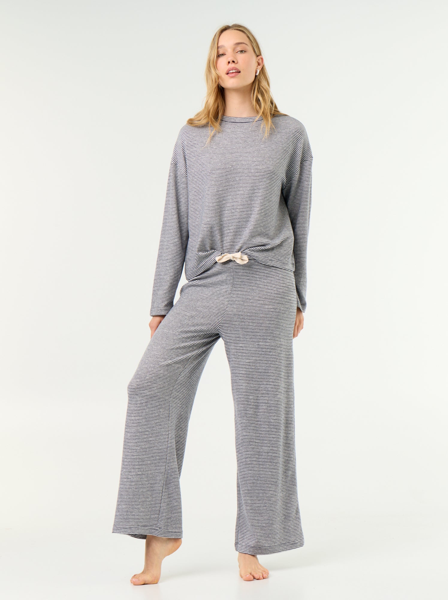Pyjama 2 pièces - Sweat + pantalon - Bleu (GCX55_2)