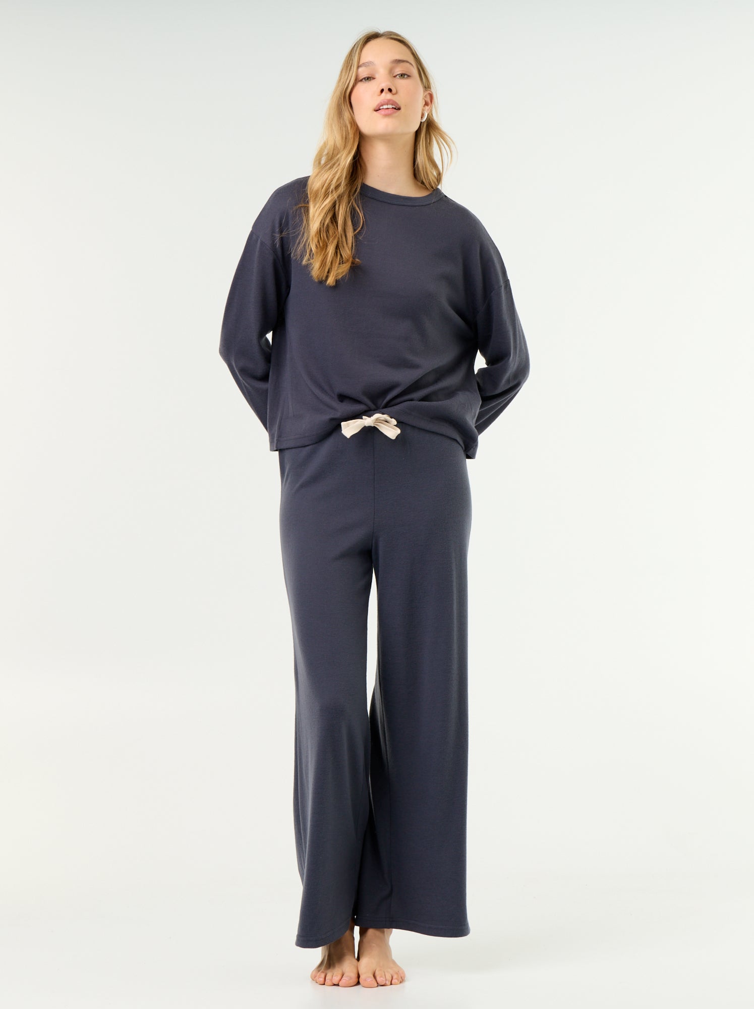 Pyjama 2 pièces - Sweat + pantalon - Bleu (GCX55_3)