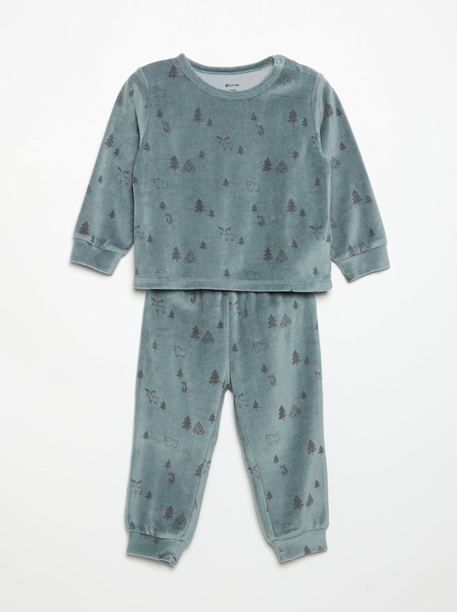 Pyjama 2 pièces - Sweat + pantalon - Bleu (GIZ34_1)
