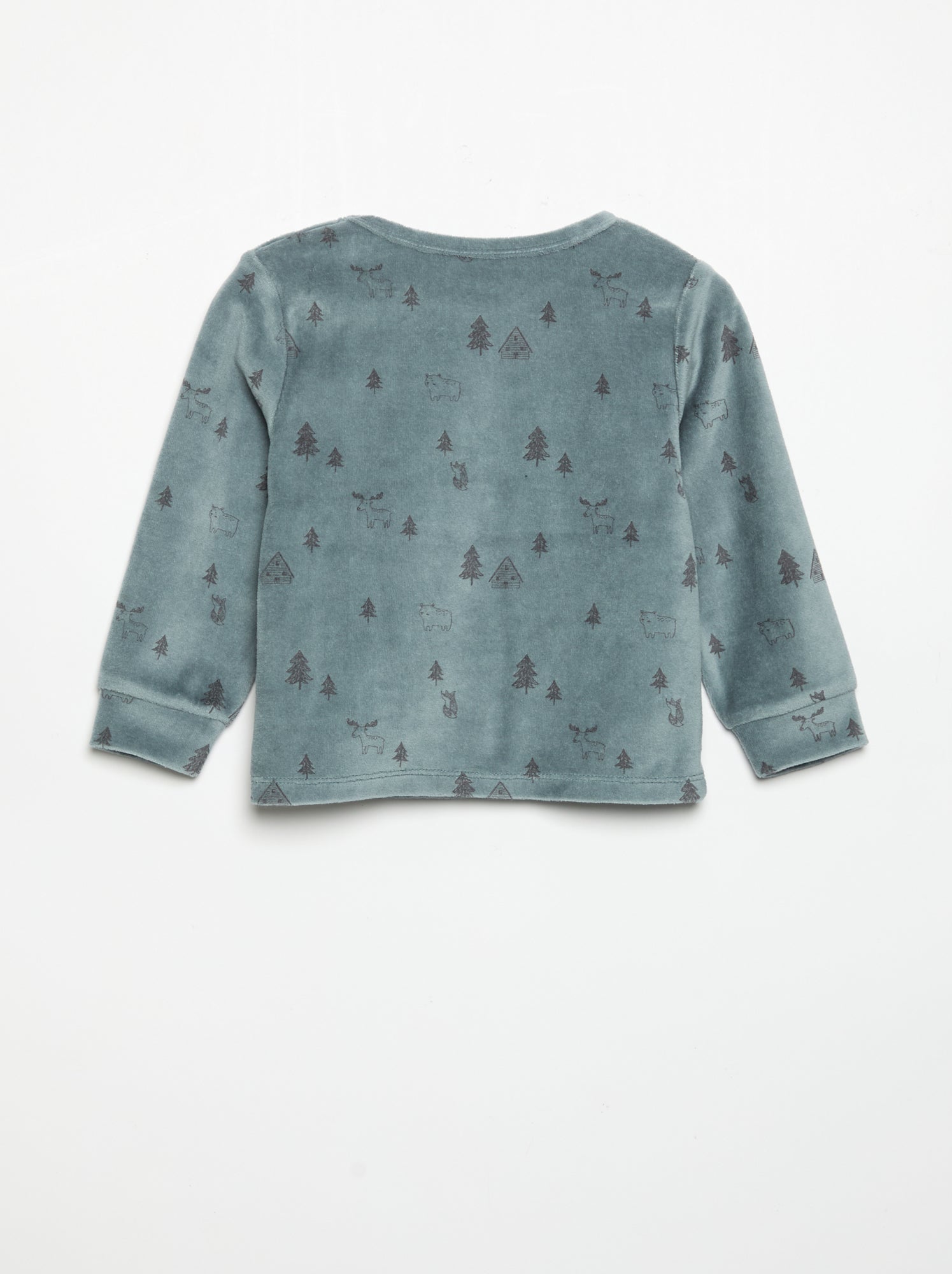 Pyjama 2 pièces - Sweat + pantalon - Bleu (GIZ34_1)
