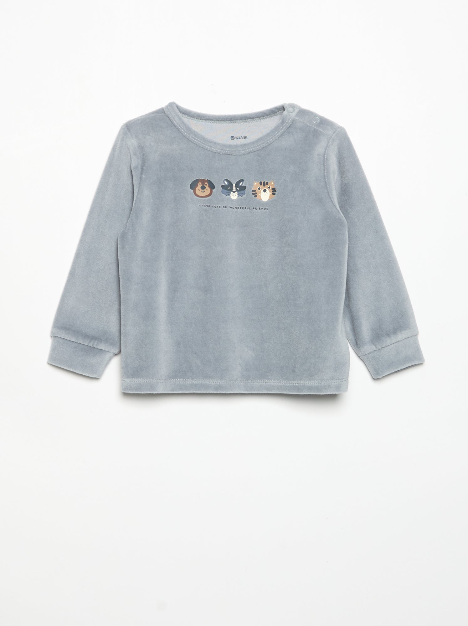 Pyjama 2 pièces - Sweat + pantalon - Bleu (GIZ34_3)
