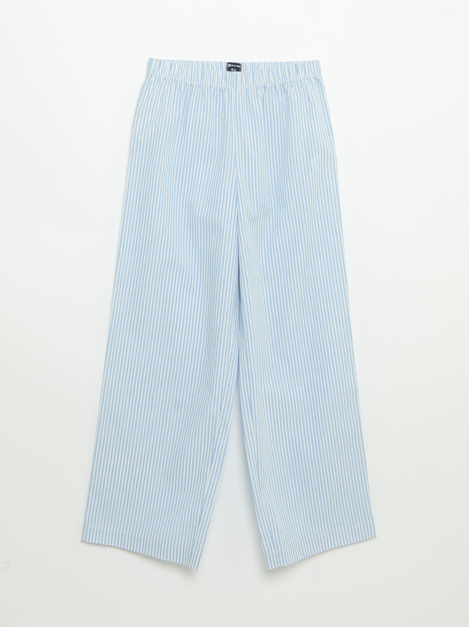 Pyjama 2 pièces - T-shirt à manches courtes + pantalon rayé - Bleu