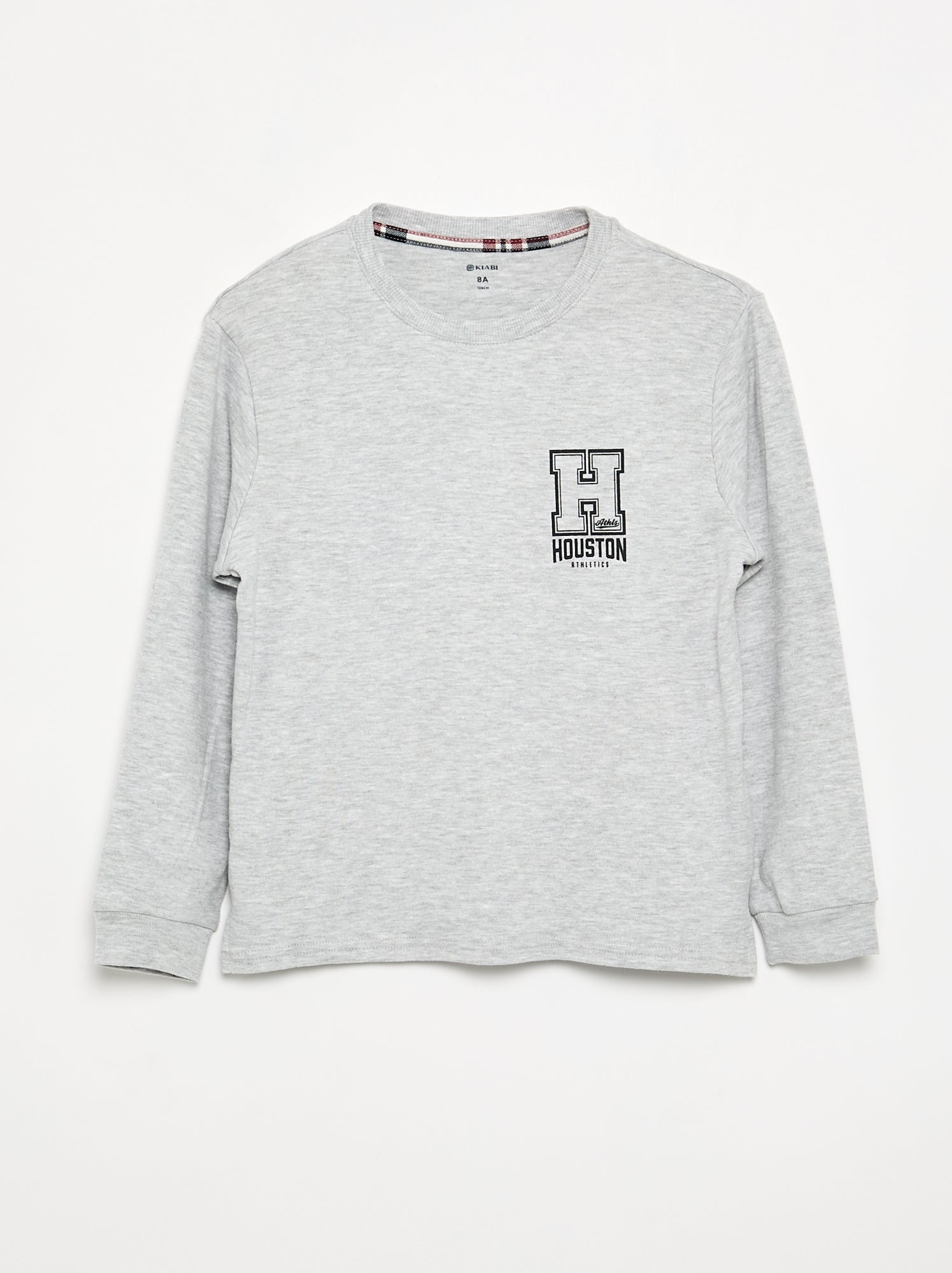 Pyjama 2 pièces - T-shirt à manches longues + Pantalon - Gris