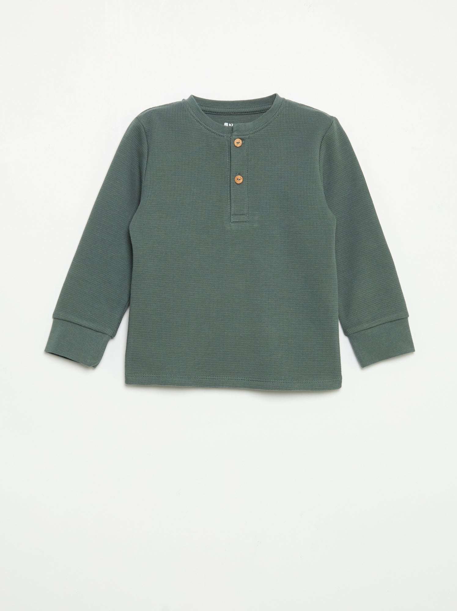 Pyjama 2 pièces - T-shirt à manches longues + pantalon - Vert
