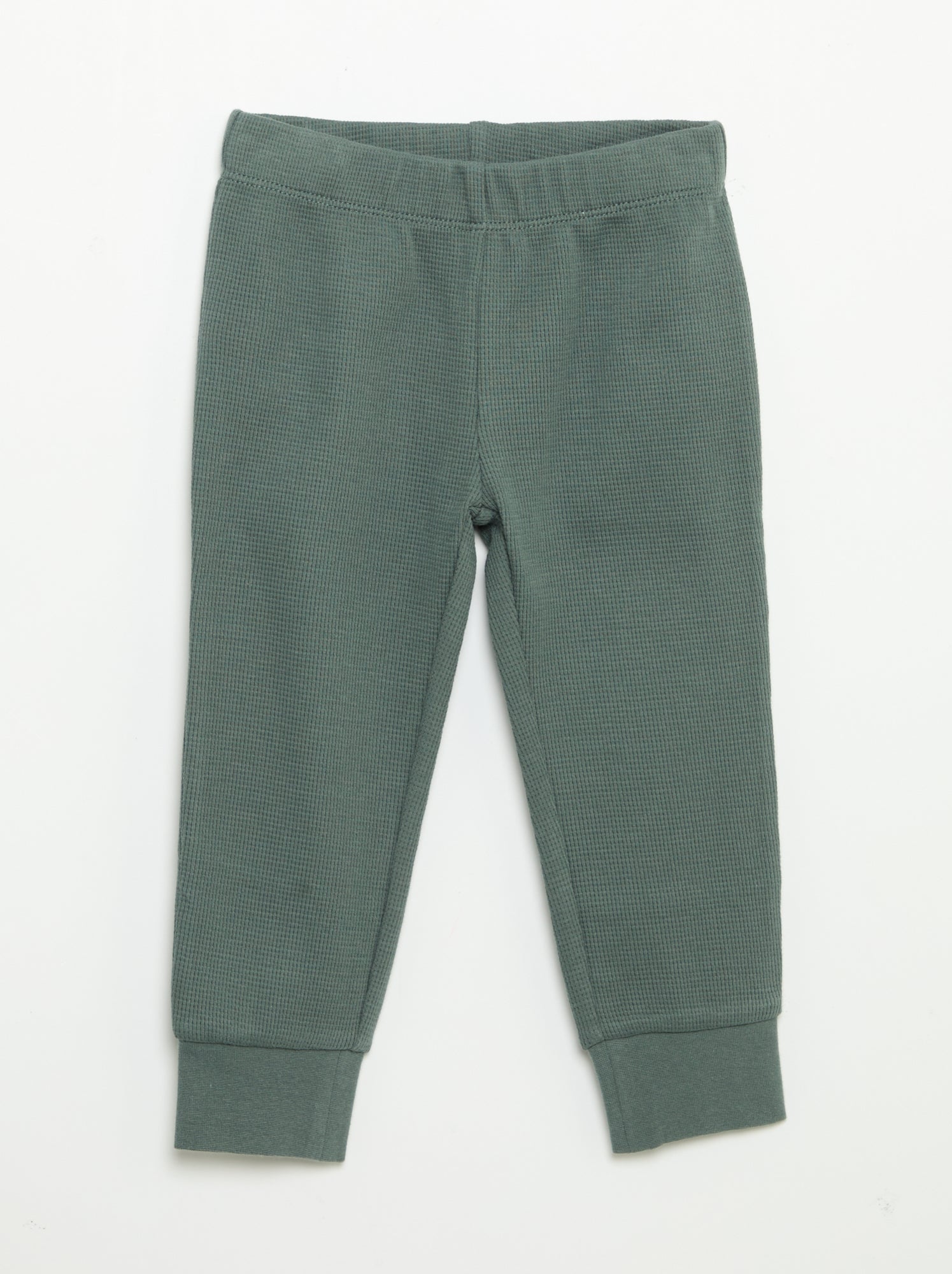 Pyjama 2 pièces - T-shirt à manches longues + pantalon - Vert