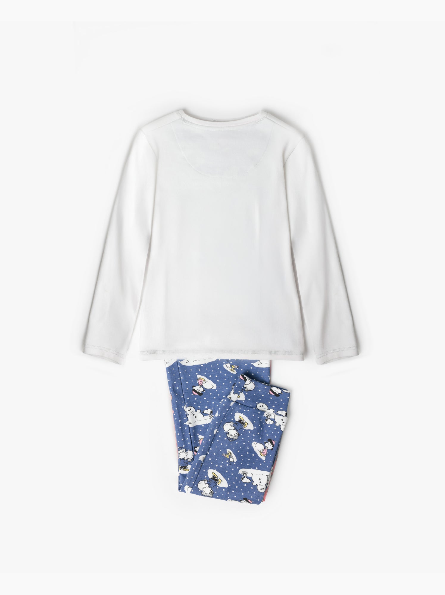 Pyjama à manches longues PEANUTS Snow Drift pour fille - Ecru