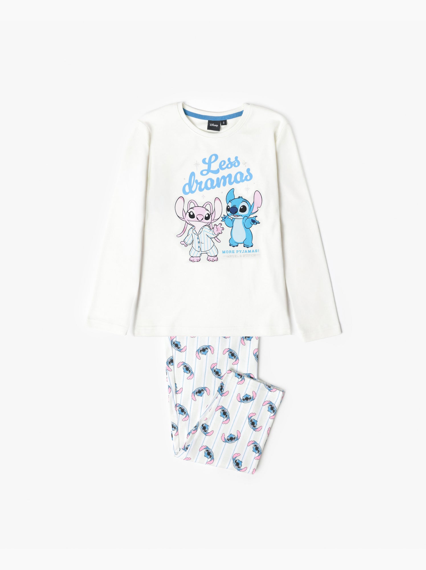 Pyjama à manches longues Stitch DISNEY pour filles - Menthe