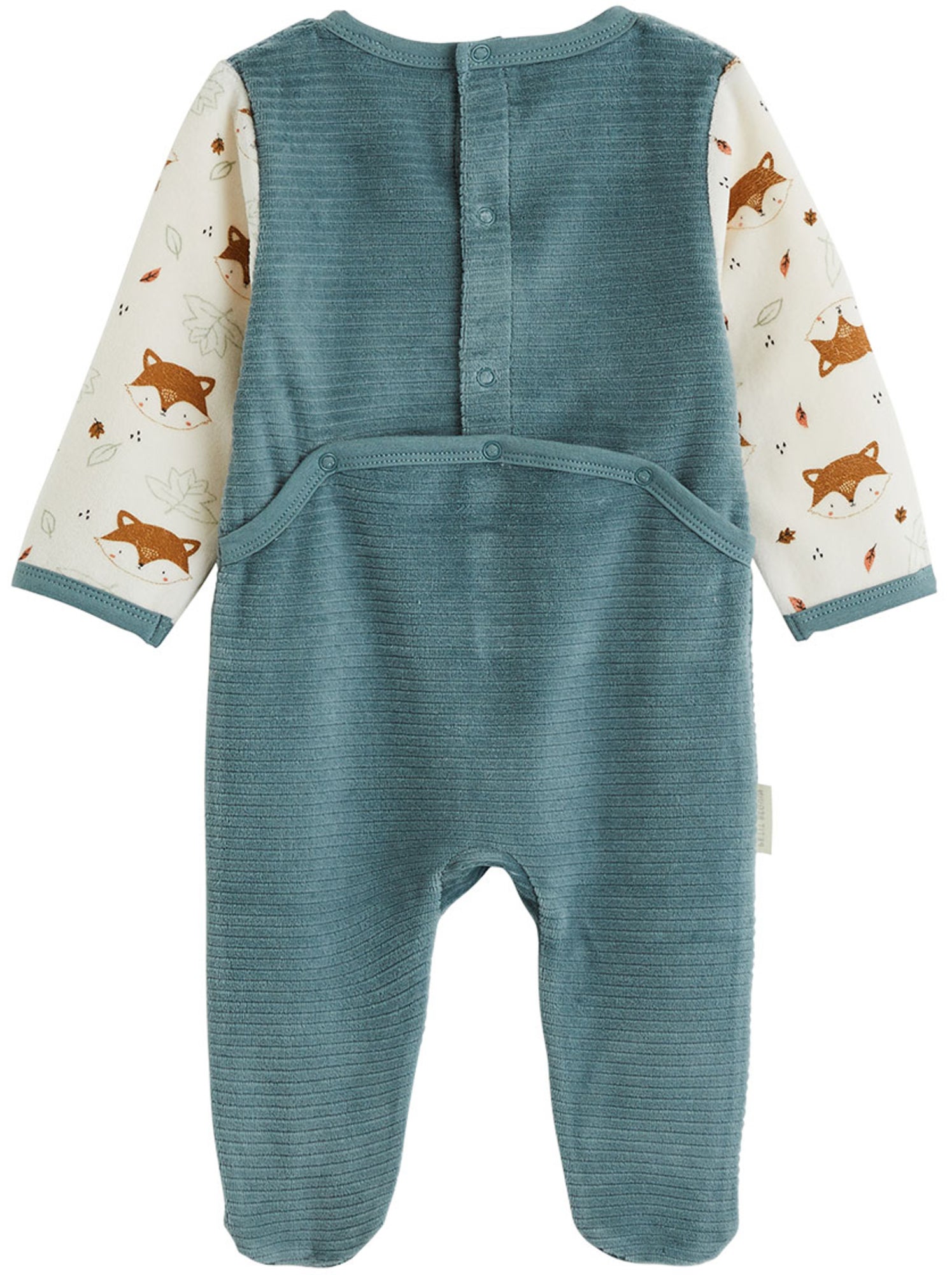 Pyjama bébé en velours ginkgo - Vert