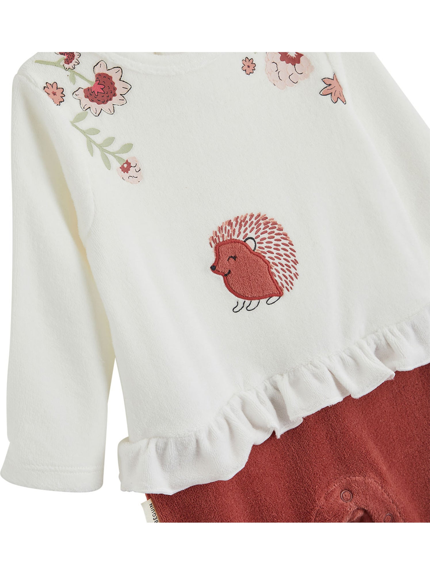 Pyjama bébé en velours harmony - Rose