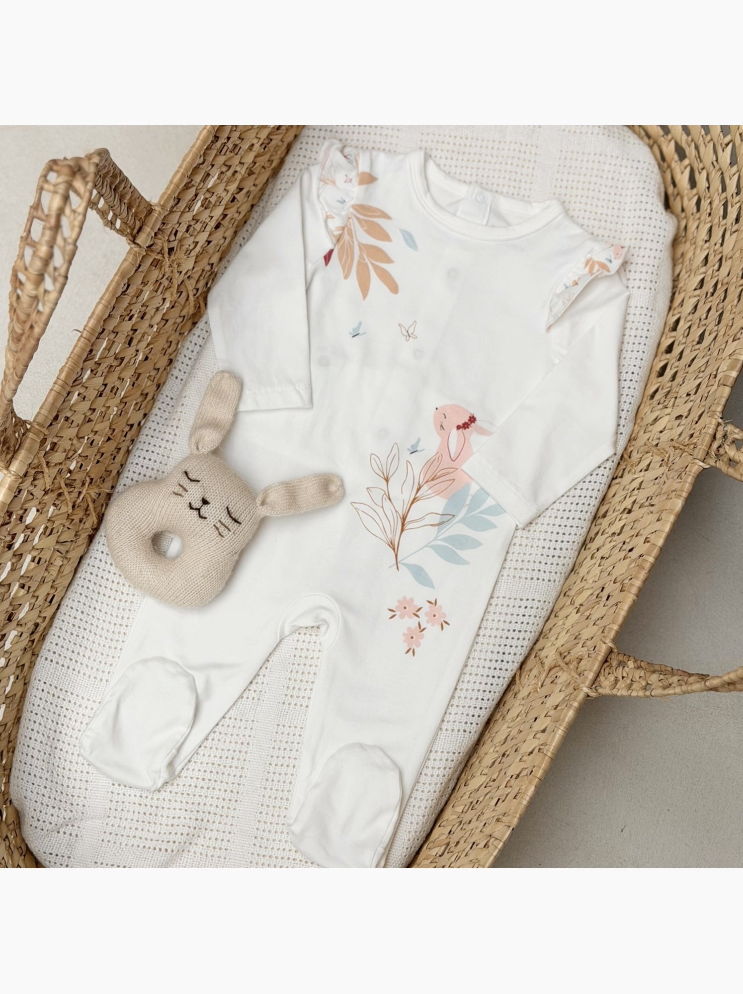 Pyjama bébé praline - Ecru