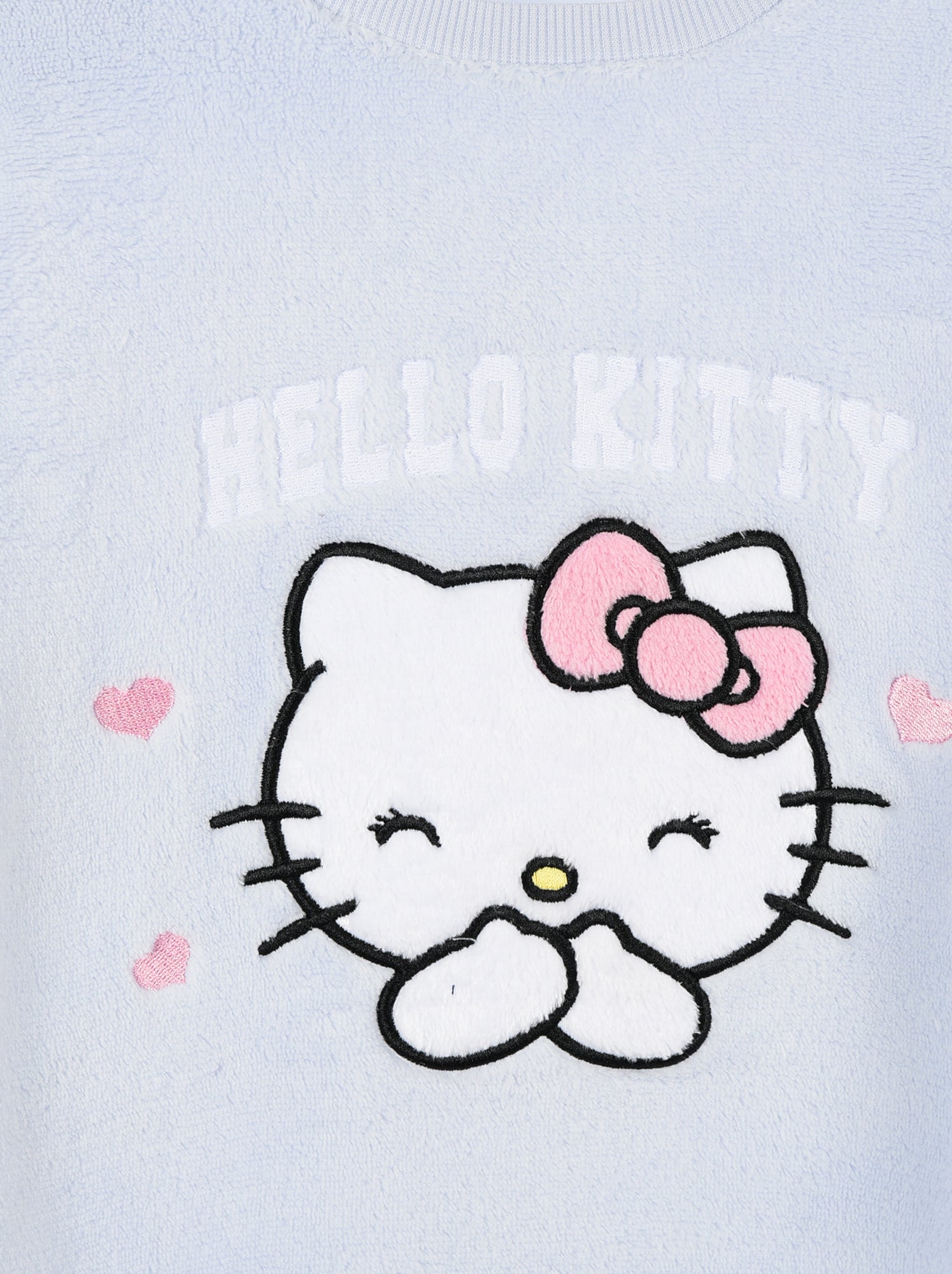 Pyjama chaud en fleece 'Hello Kitty' - Bleu