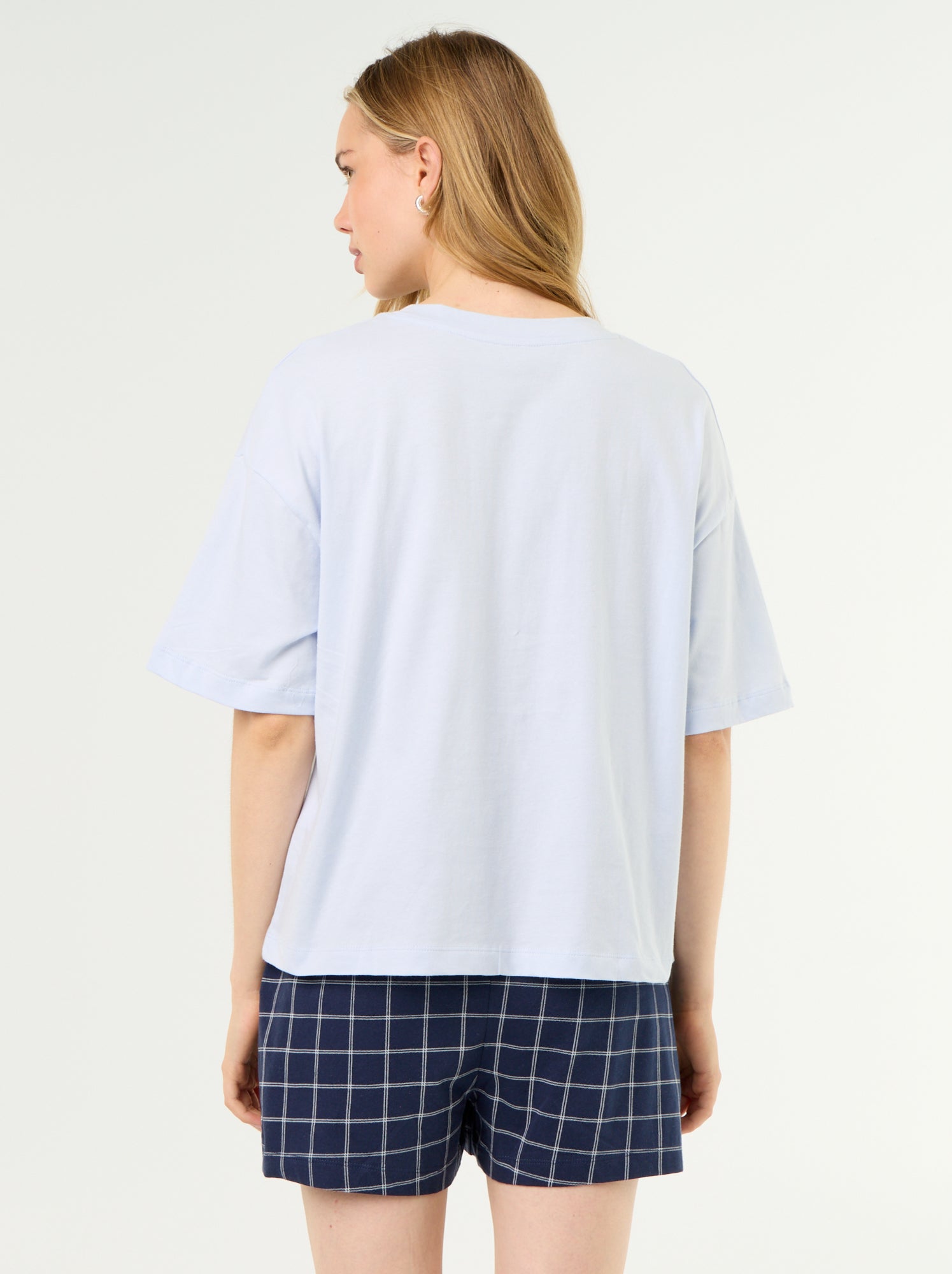 Pyjama court 'Bourriquet' - 2 pièces - Bleu (FYY33_7)