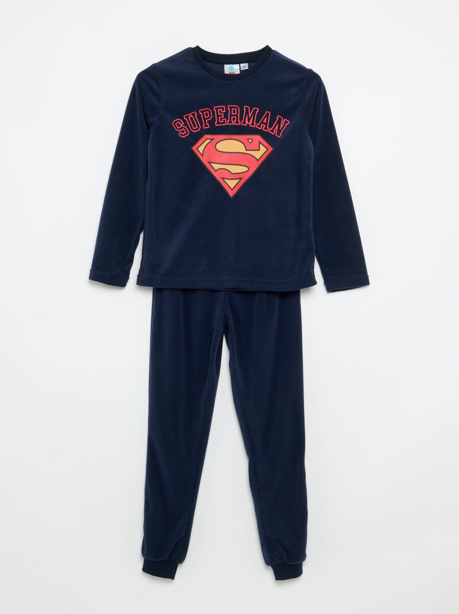 Pyjama 'DC Comics' 2 pièces - T-shirt à manches longues + pantalon - Bleu