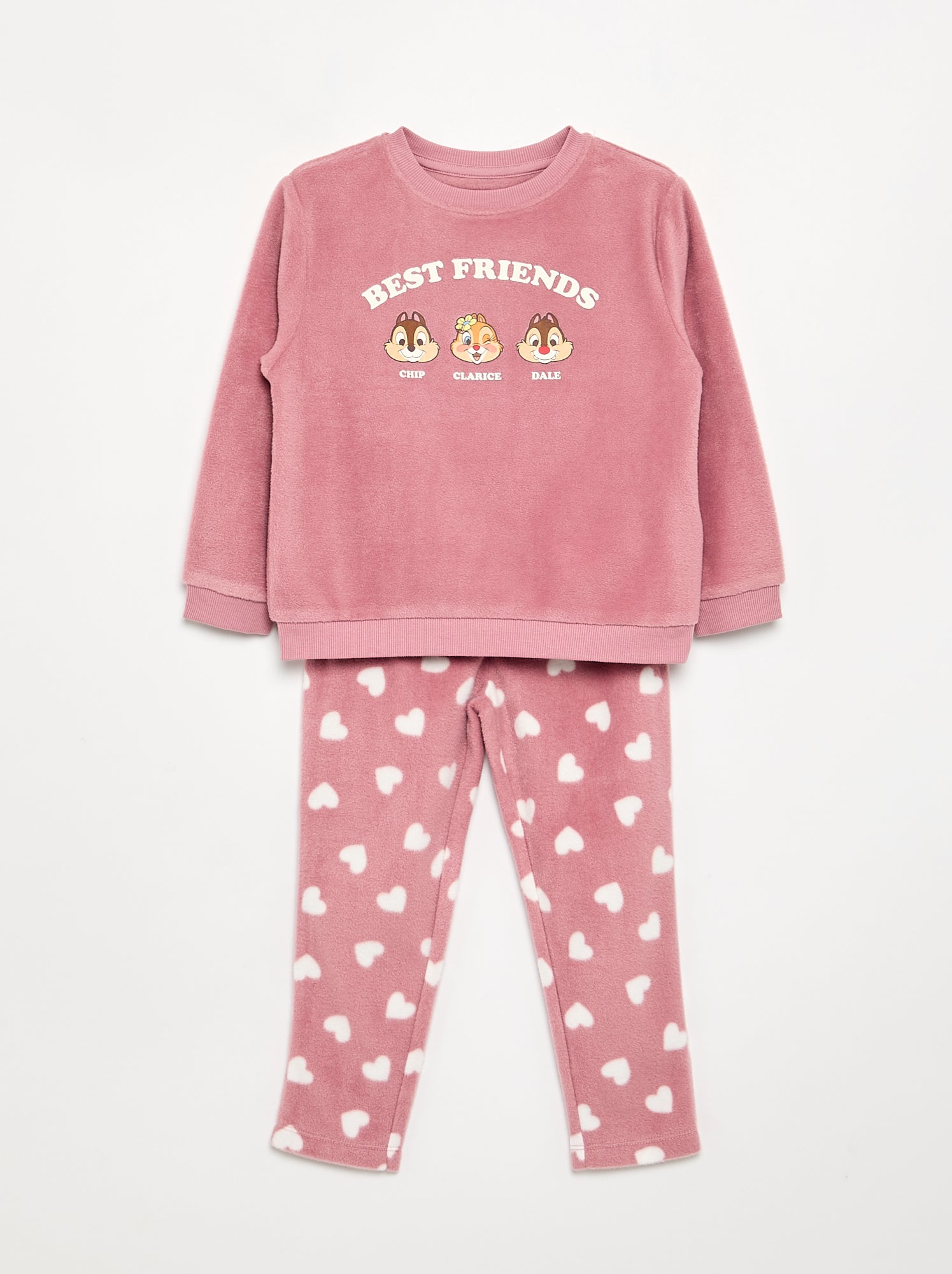 Pyjama 'Disney' 2 pièces - Sweat + pantalon - Rose