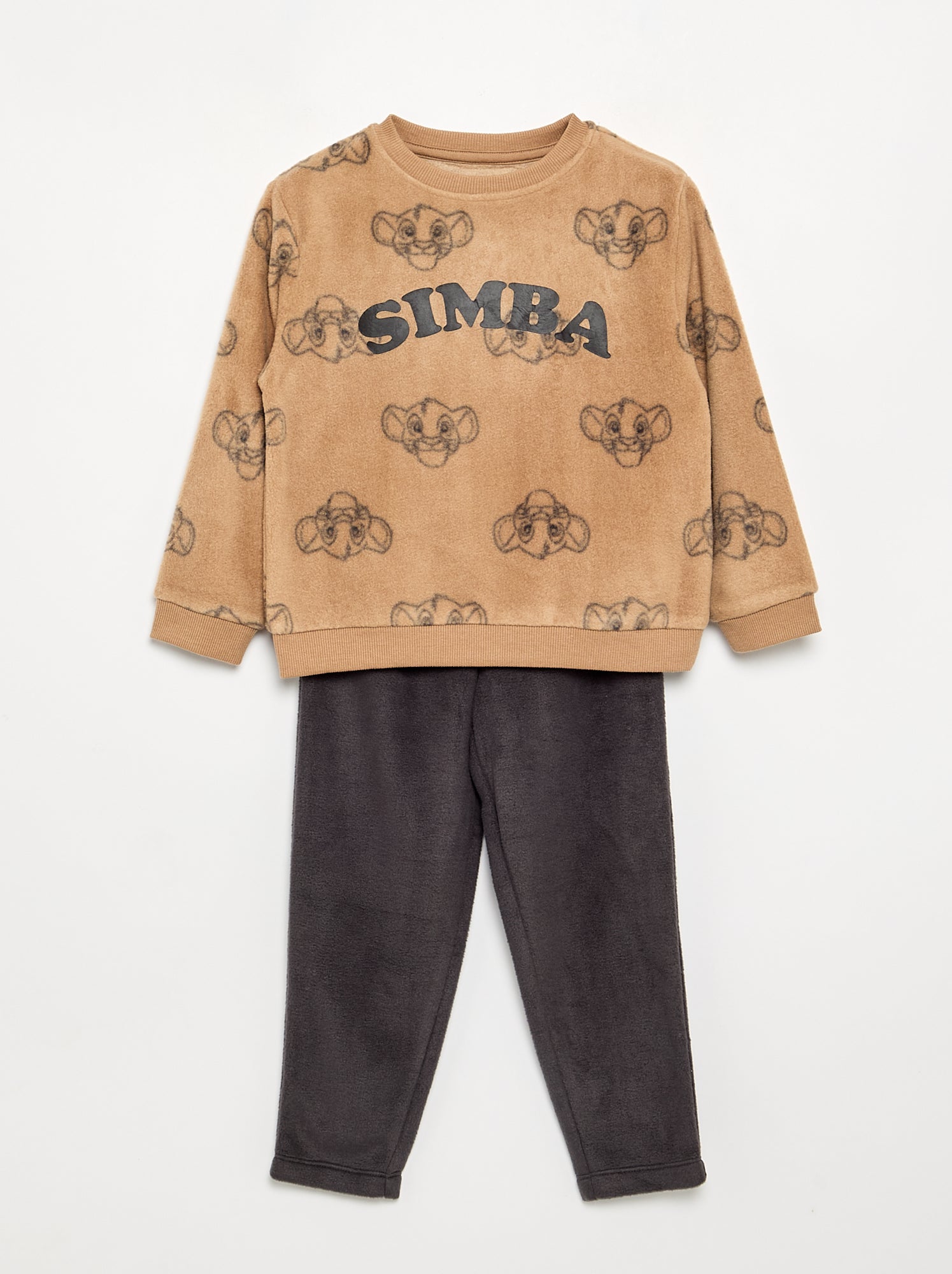 Pyjama 'Disney' 'Le Roi Lion' 2 pièces - Sweat + pantalon - Beige