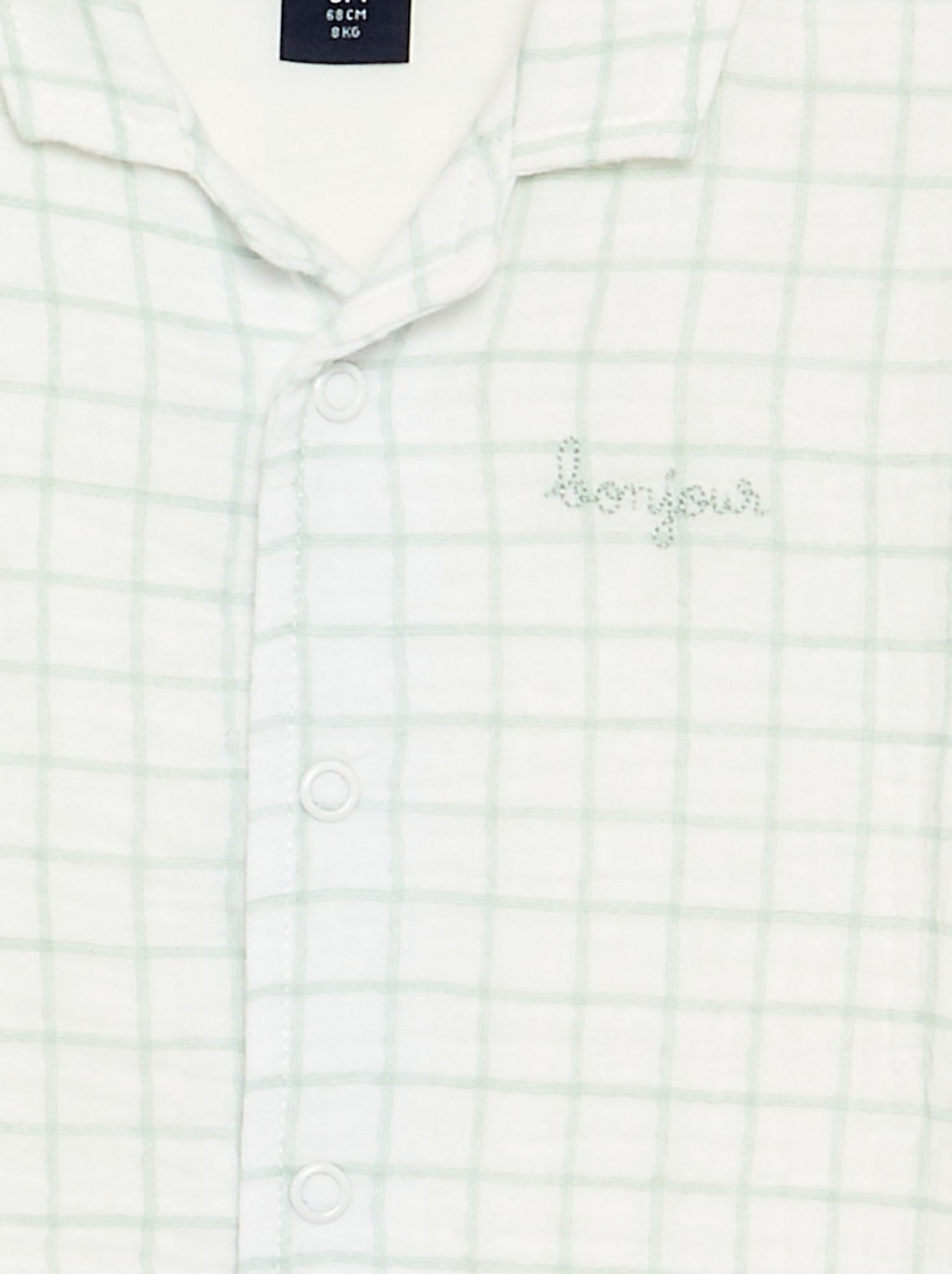 Pyjama dors bien à carreaux - Vert