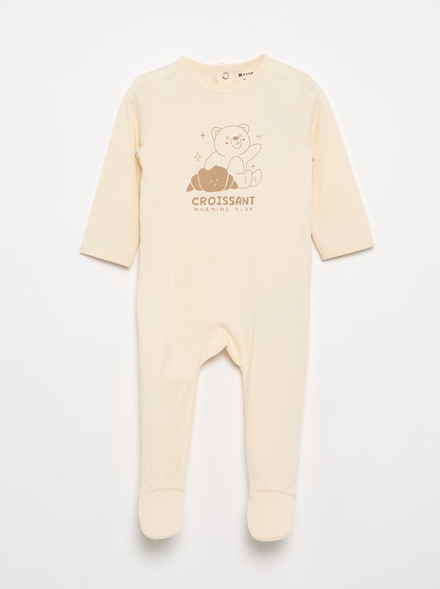 Pyjama dors bien avec pieds - Blanc