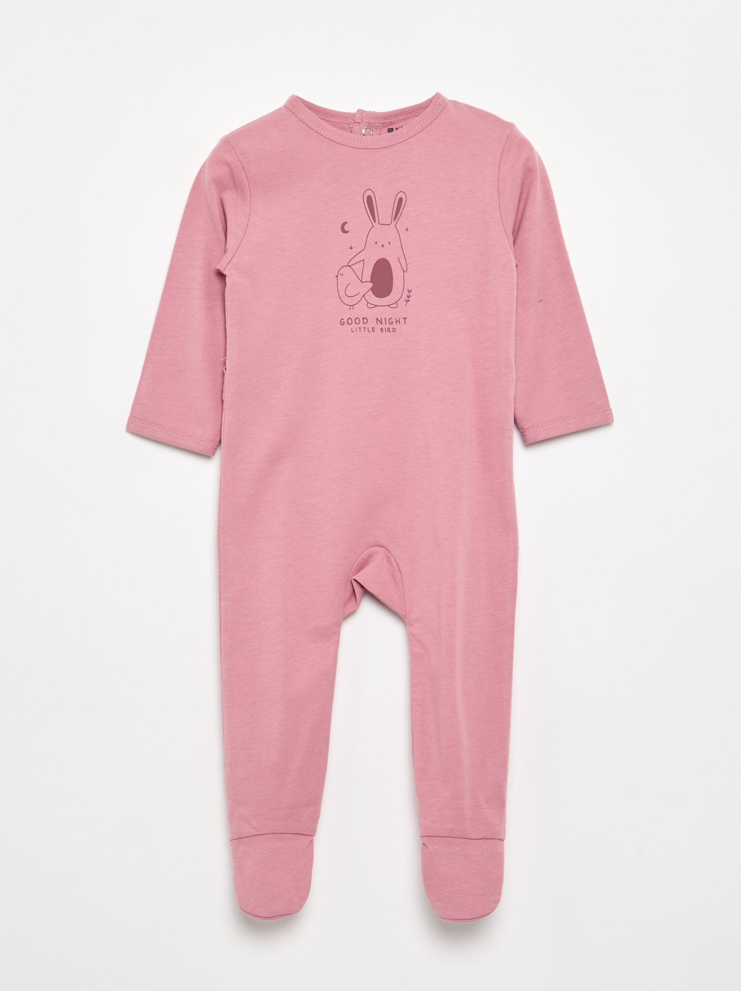 Pyjama dors bien avec pieds - Rose
