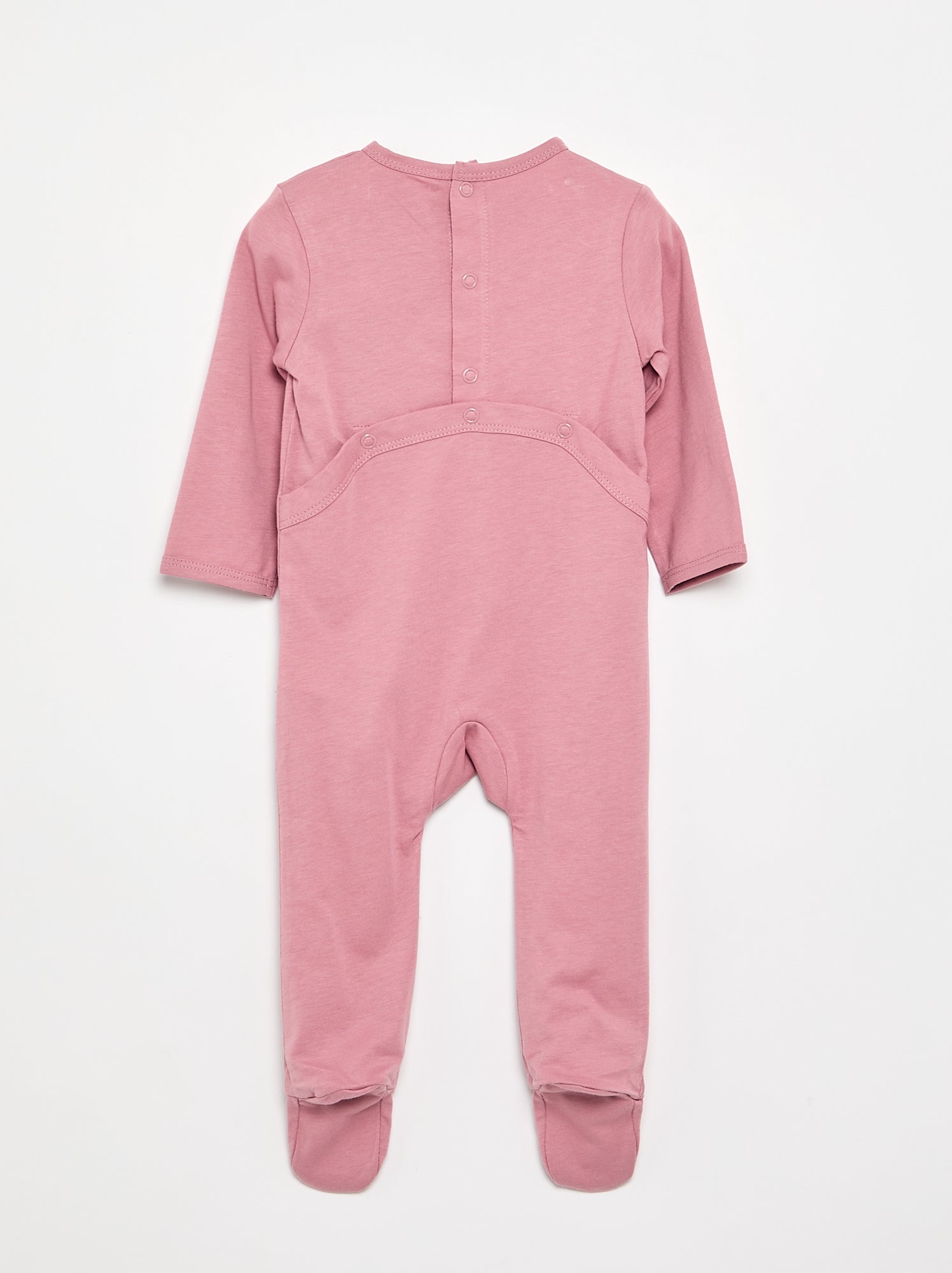 Pyjama dors bien avec pieds - Rose