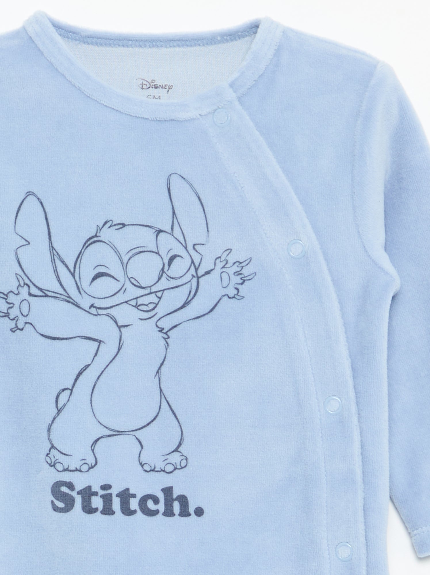Pyjama dors bien 'Disney' à manches longues en velours - Bleu