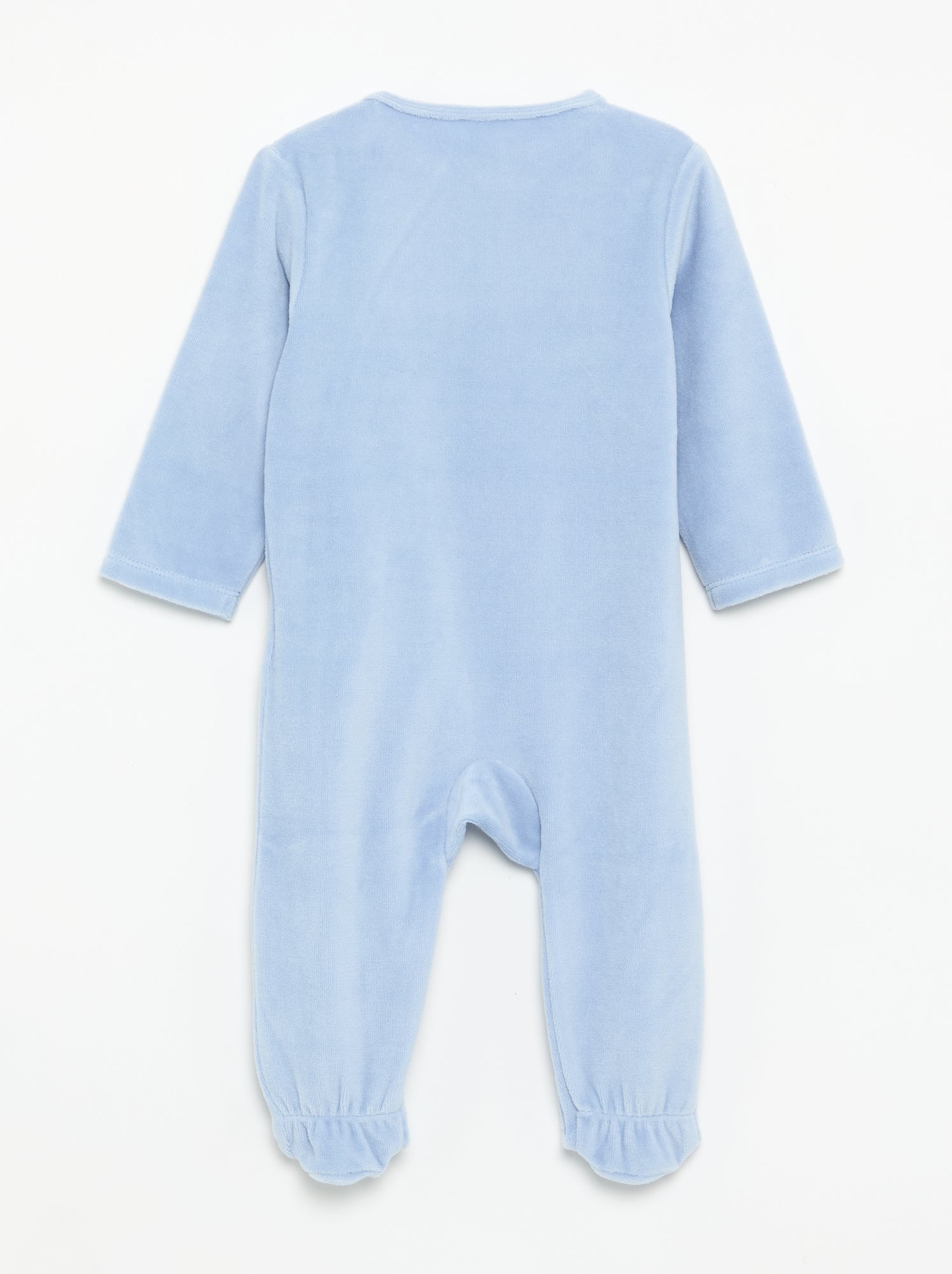 Pyjama dors bien 'Disney' à manches longues en velours - Bleu