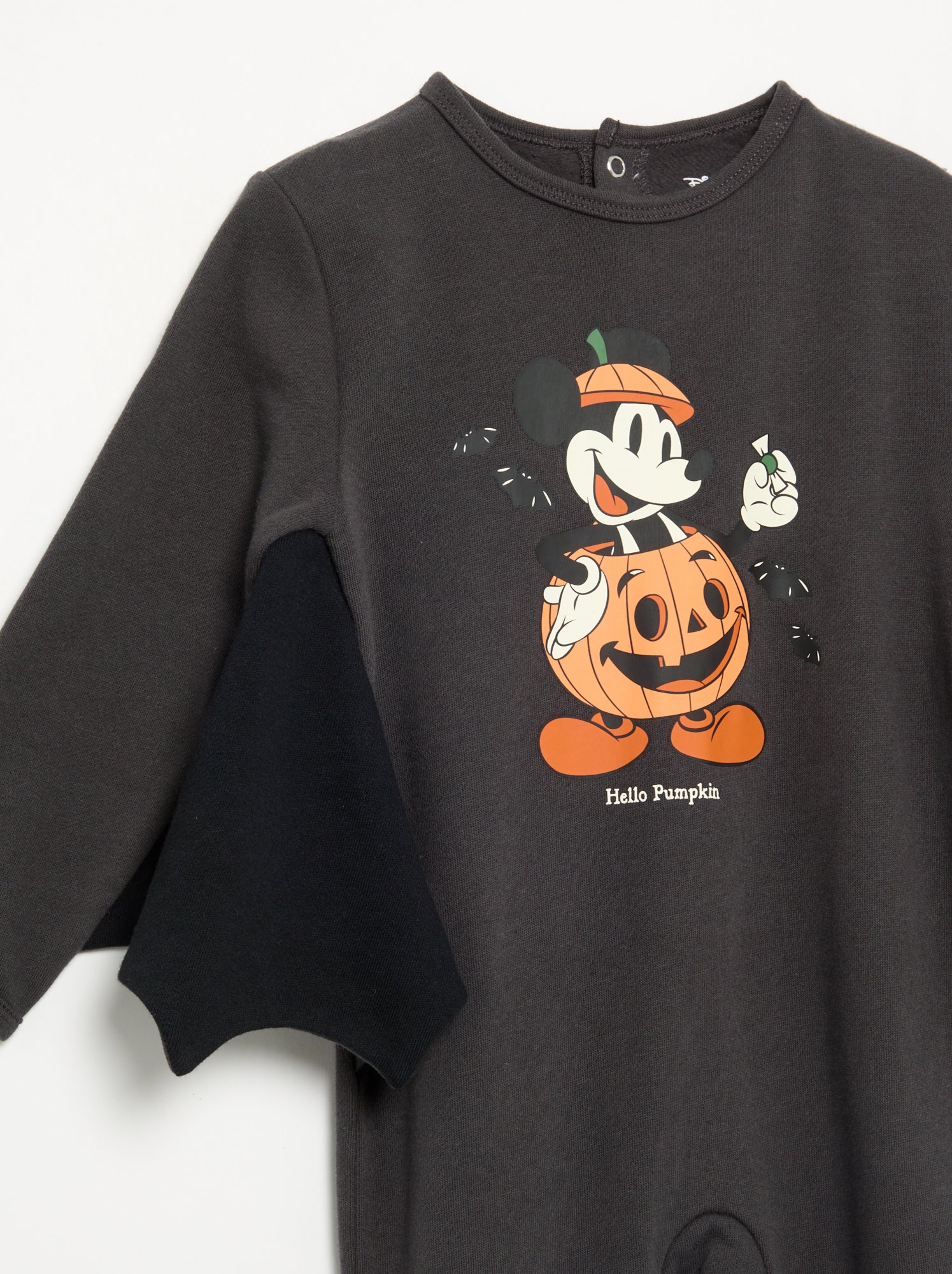Pyjama dors bien 'Disney' 'Halloween' avec manches esprit chauve-souris - Noir (GJD91_4)