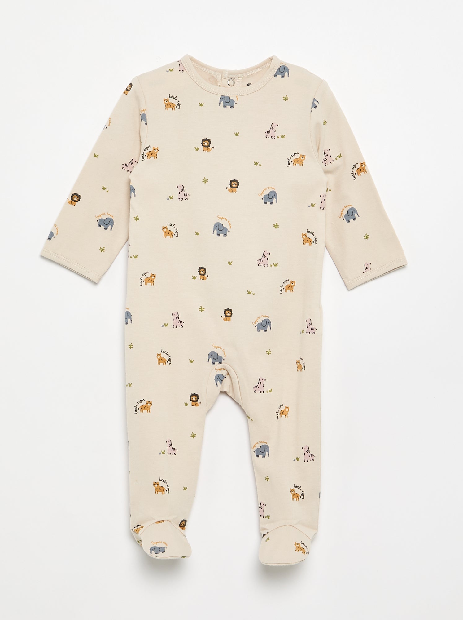 Pyjama dors bien en jersey de coton - Beige (FXT43_1)