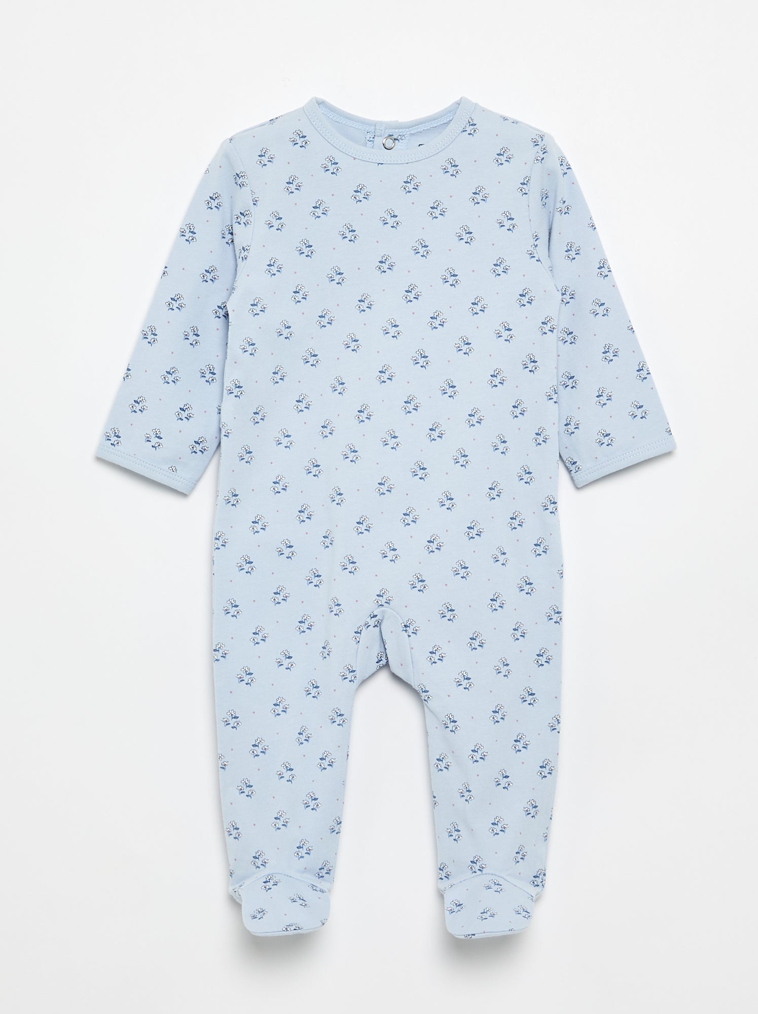 Pyjama dors bien en jersey de coton - Bleu