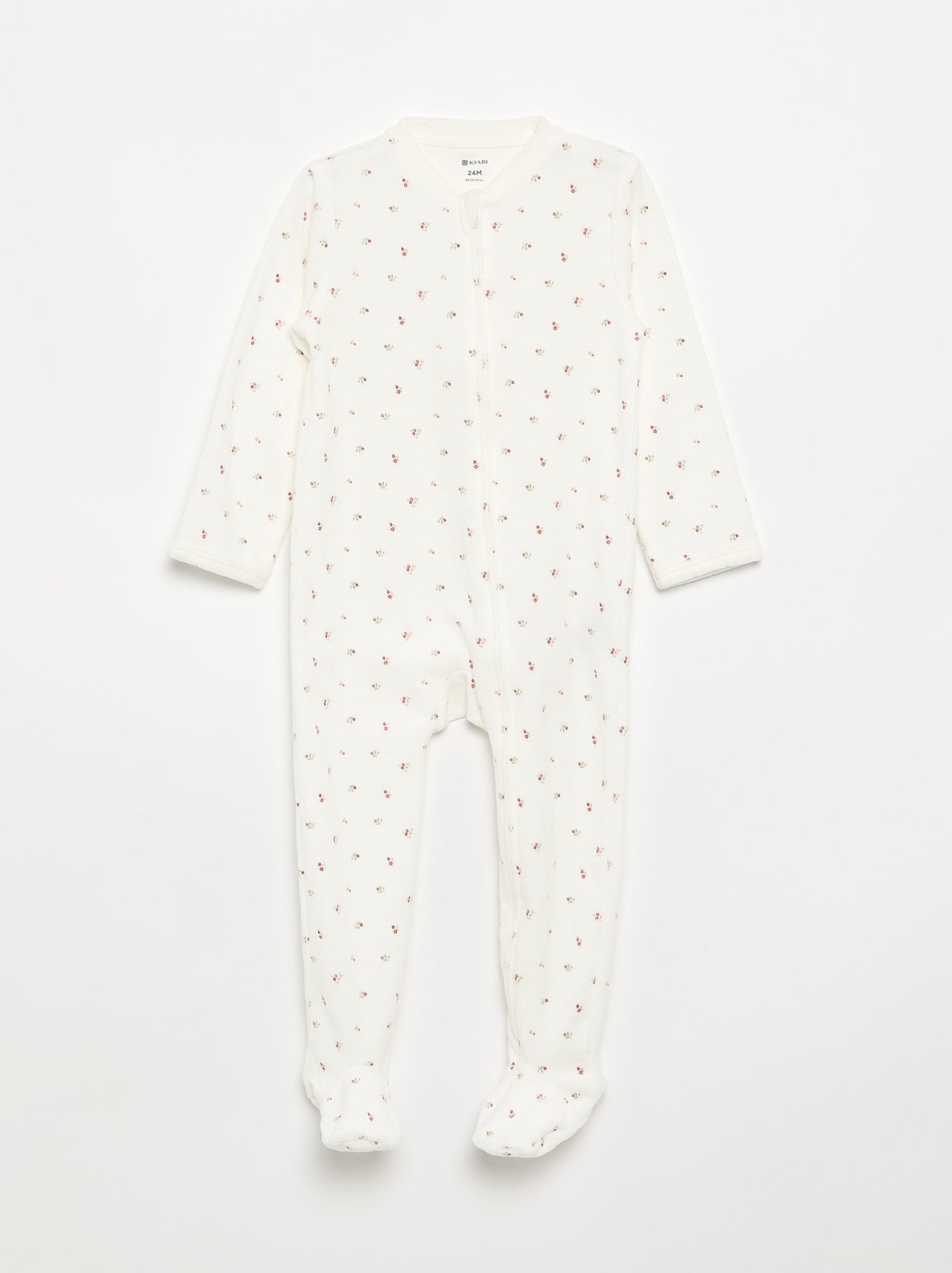 Pyjama dors bien en velours - Blanc