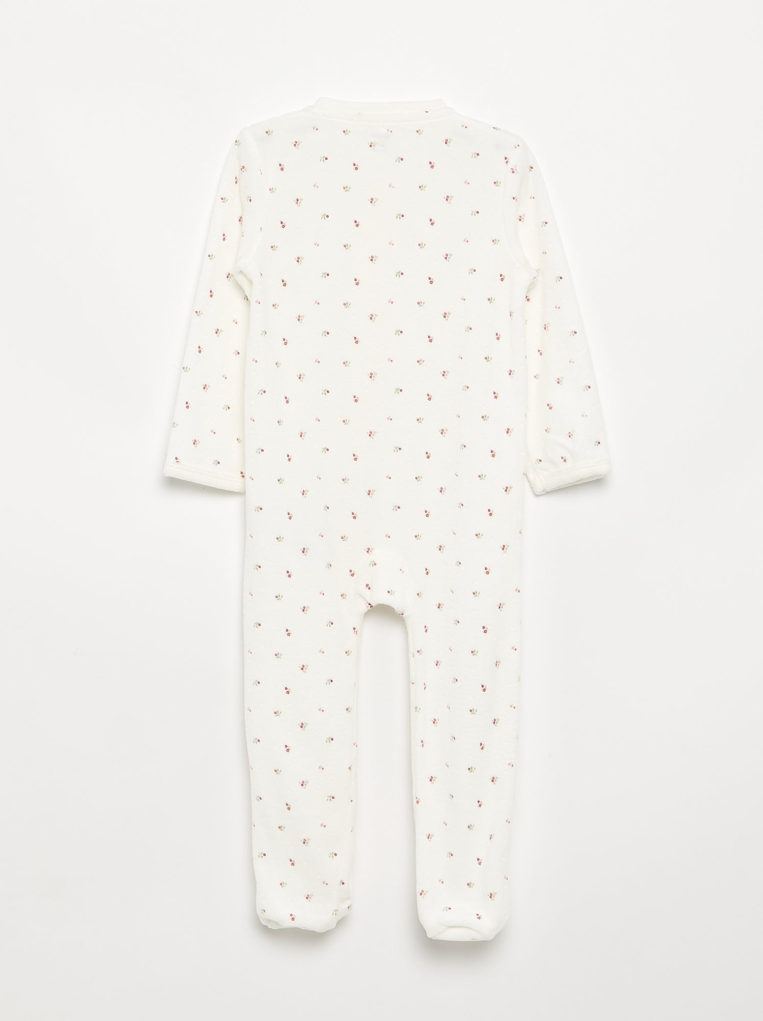 Pyjama dors bien en velours - Blanc