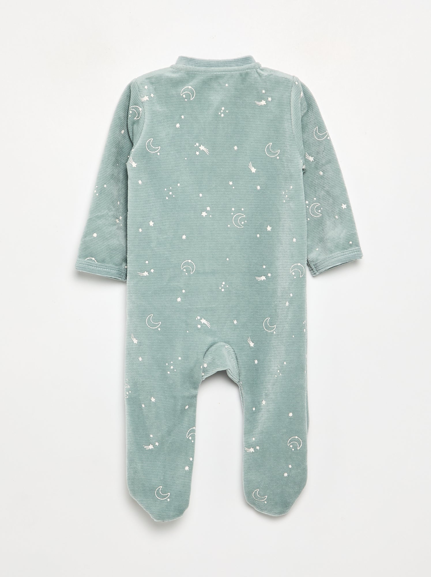 Pyjama dors bien en velours - Bleu