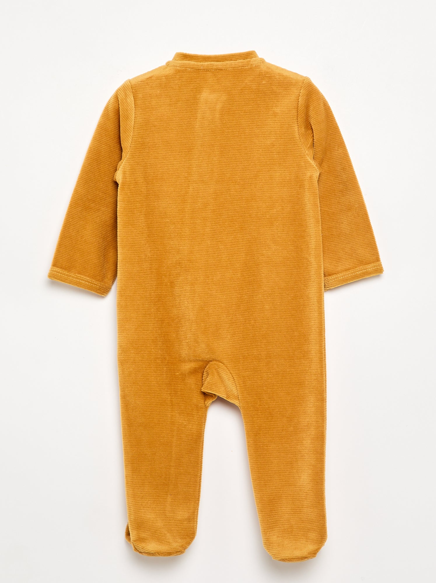 Pyjama dors bien en velours - Jaune