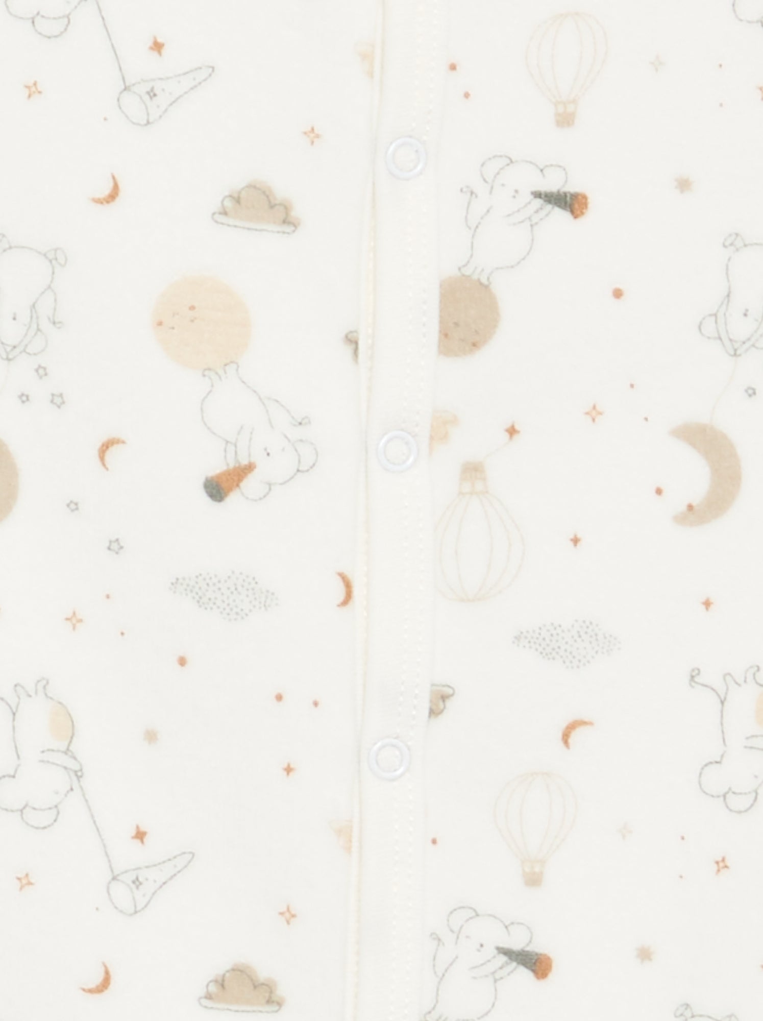 Pyjama dors bien 'Petit Béguin' en velours - Beige