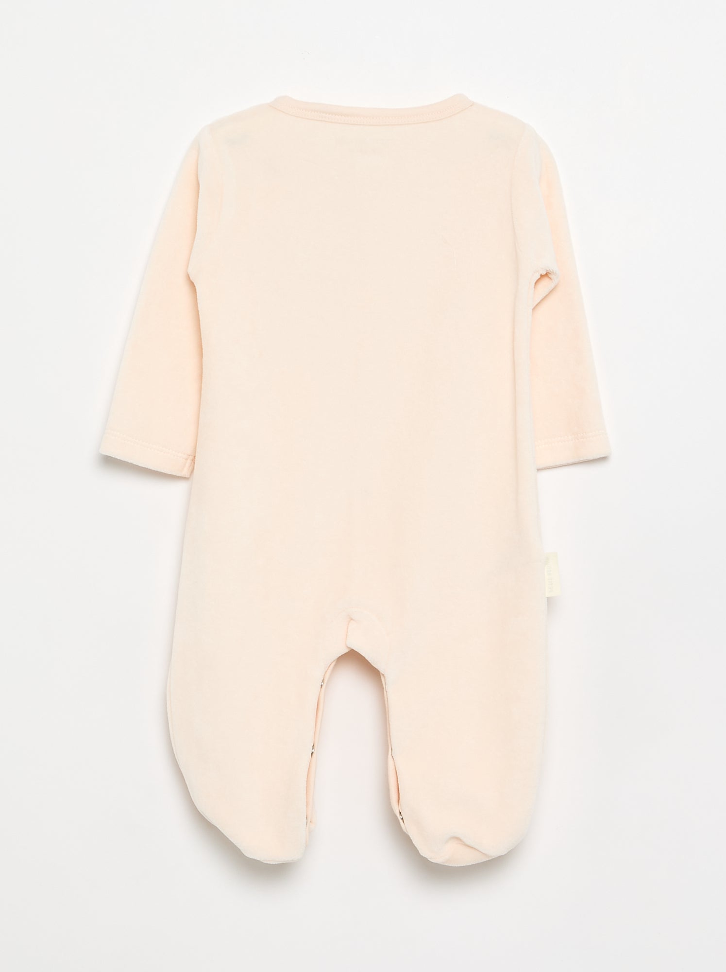 Pyjama dors bien 'Petit Béguin' en velours - Rose