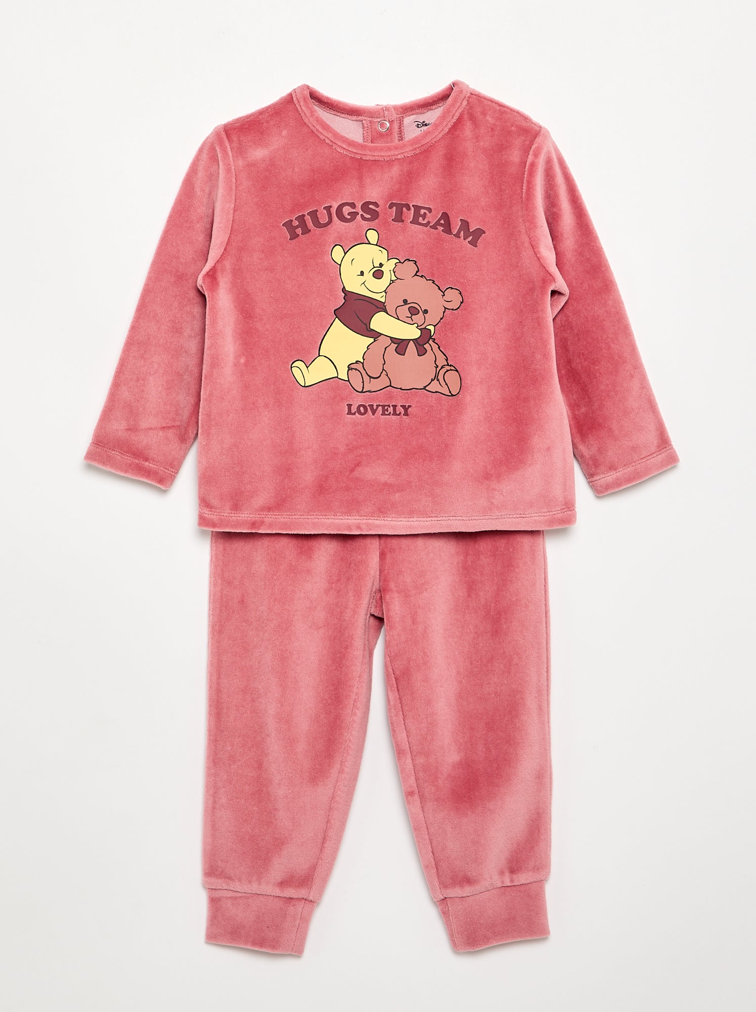 Pyjama en velours 2 pièces 'Winnie' - Marron