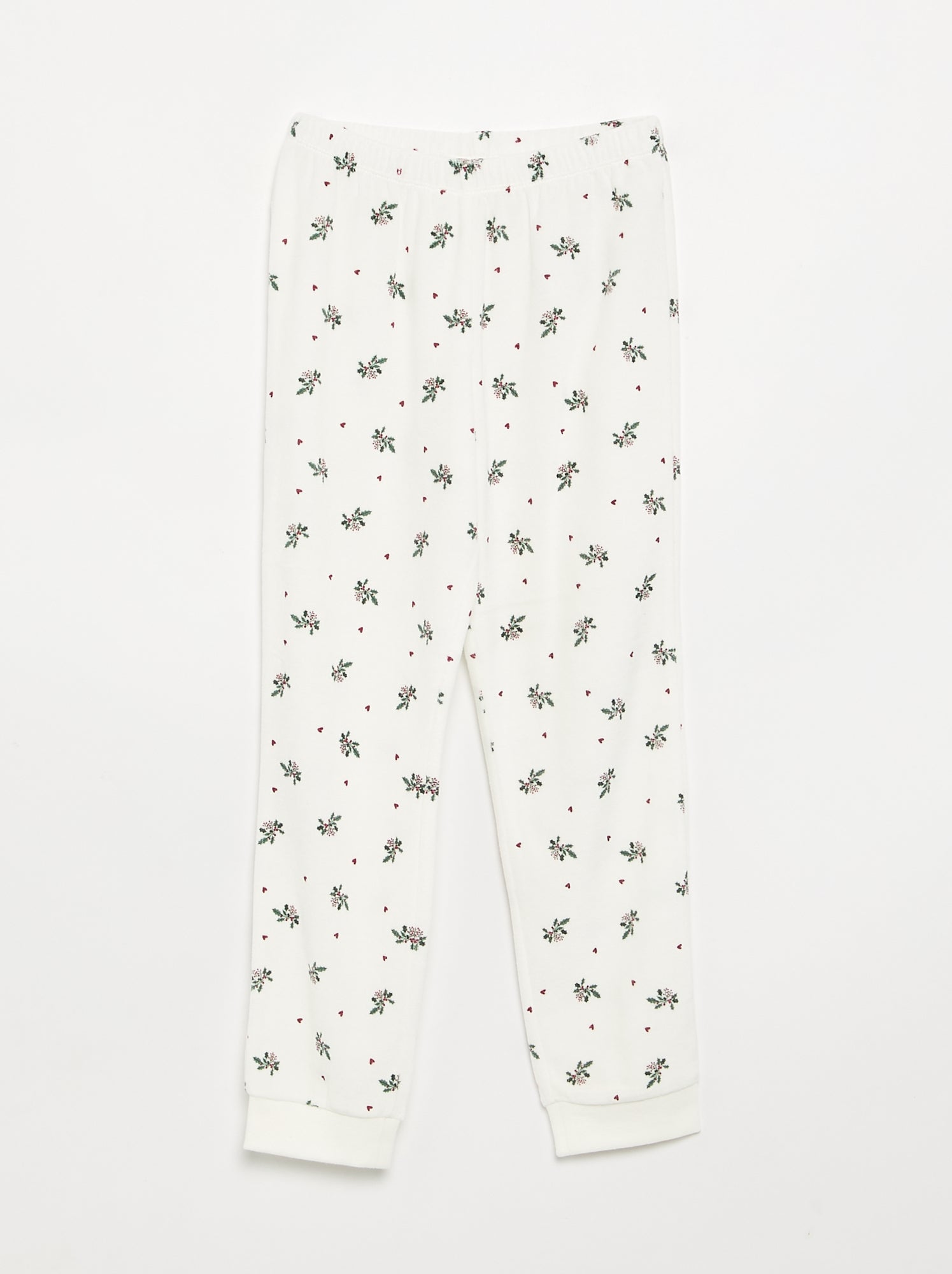 Pyjama en velours imprimé - Blanc