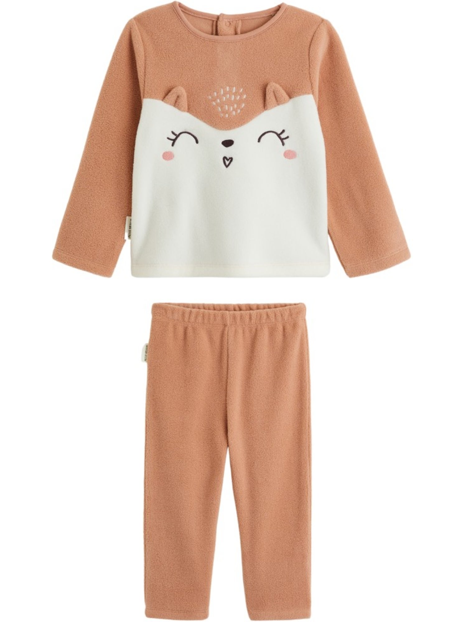 Pyjama enfant 2 pièces en polaire aimée - Rose