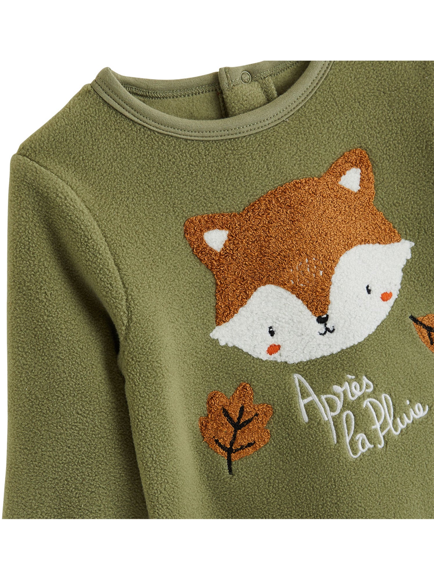 Pyjama enfant 2 pièces en polaire ginkgo - Vert