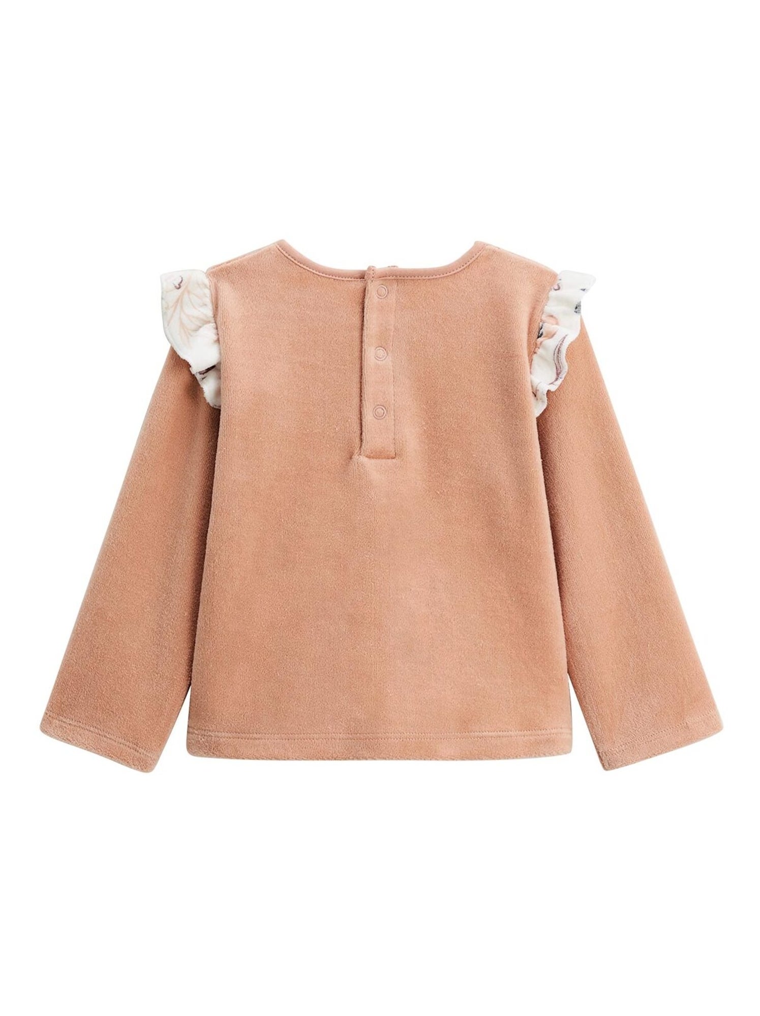 Pyjama enfant 2 pièces en velours matcha - Rose