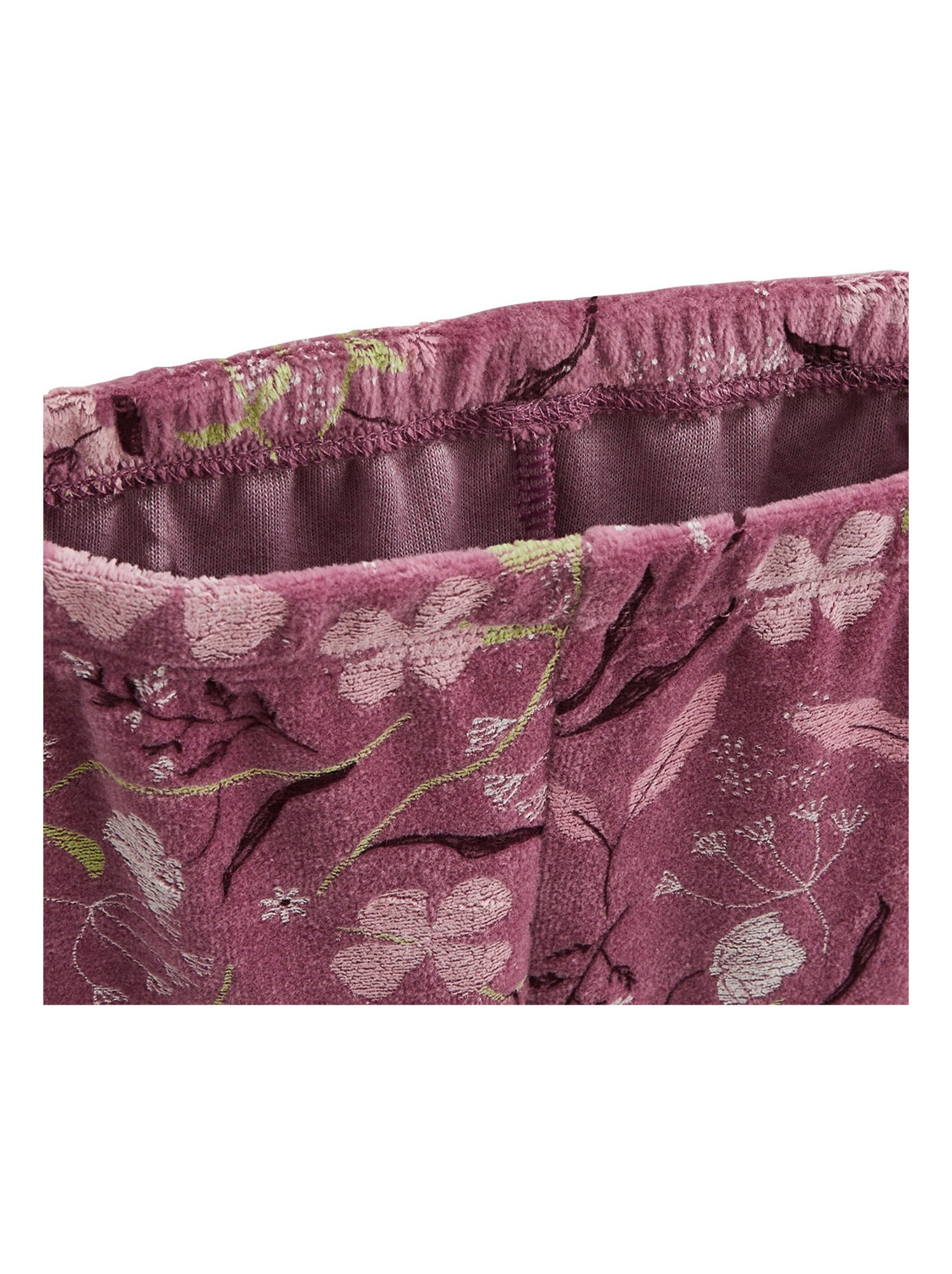 Pyjama enfant 2 pièces en velours mila - Ecru
