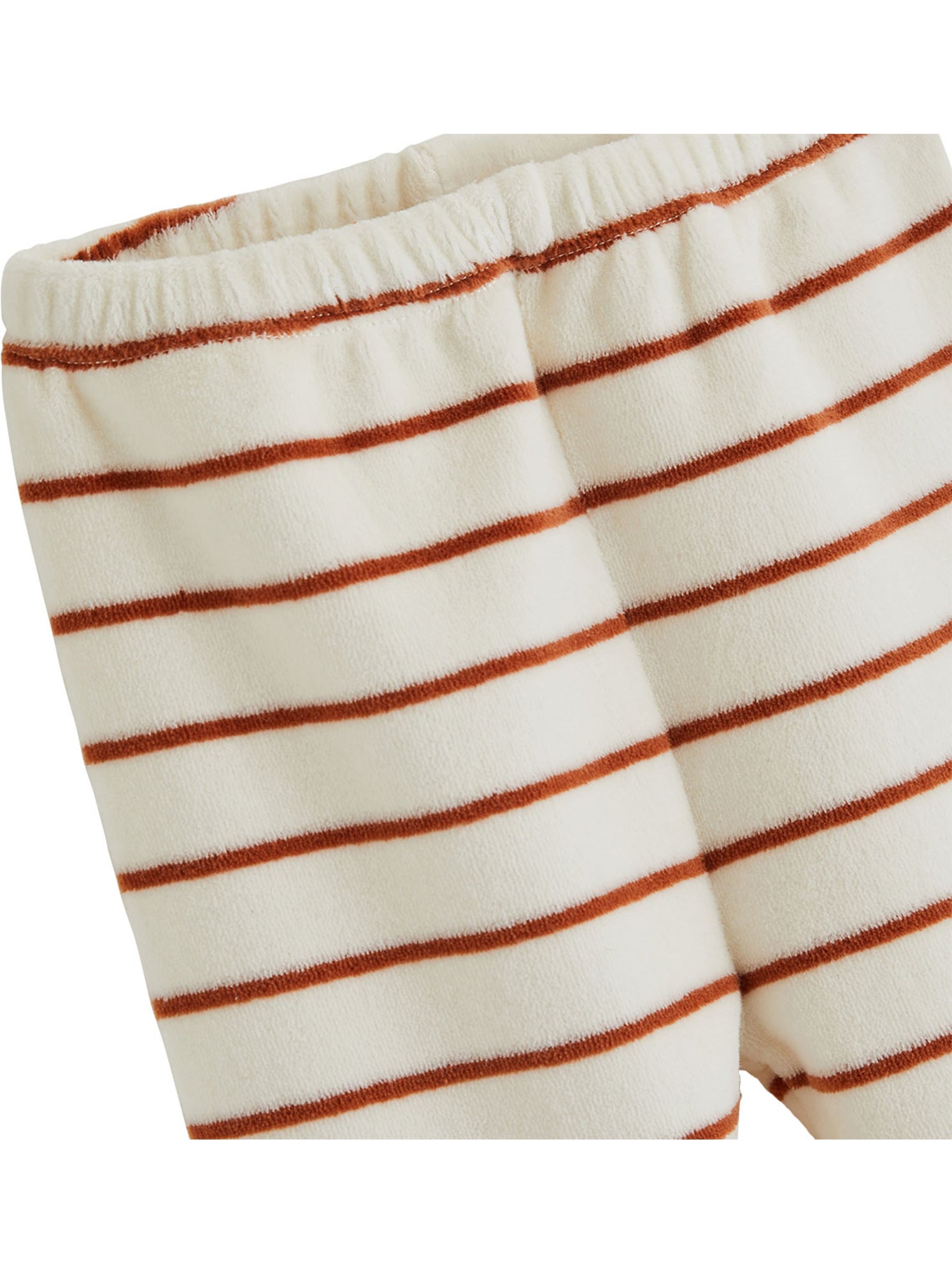Pyjama enfant 2 pièces en velours moka - Marron