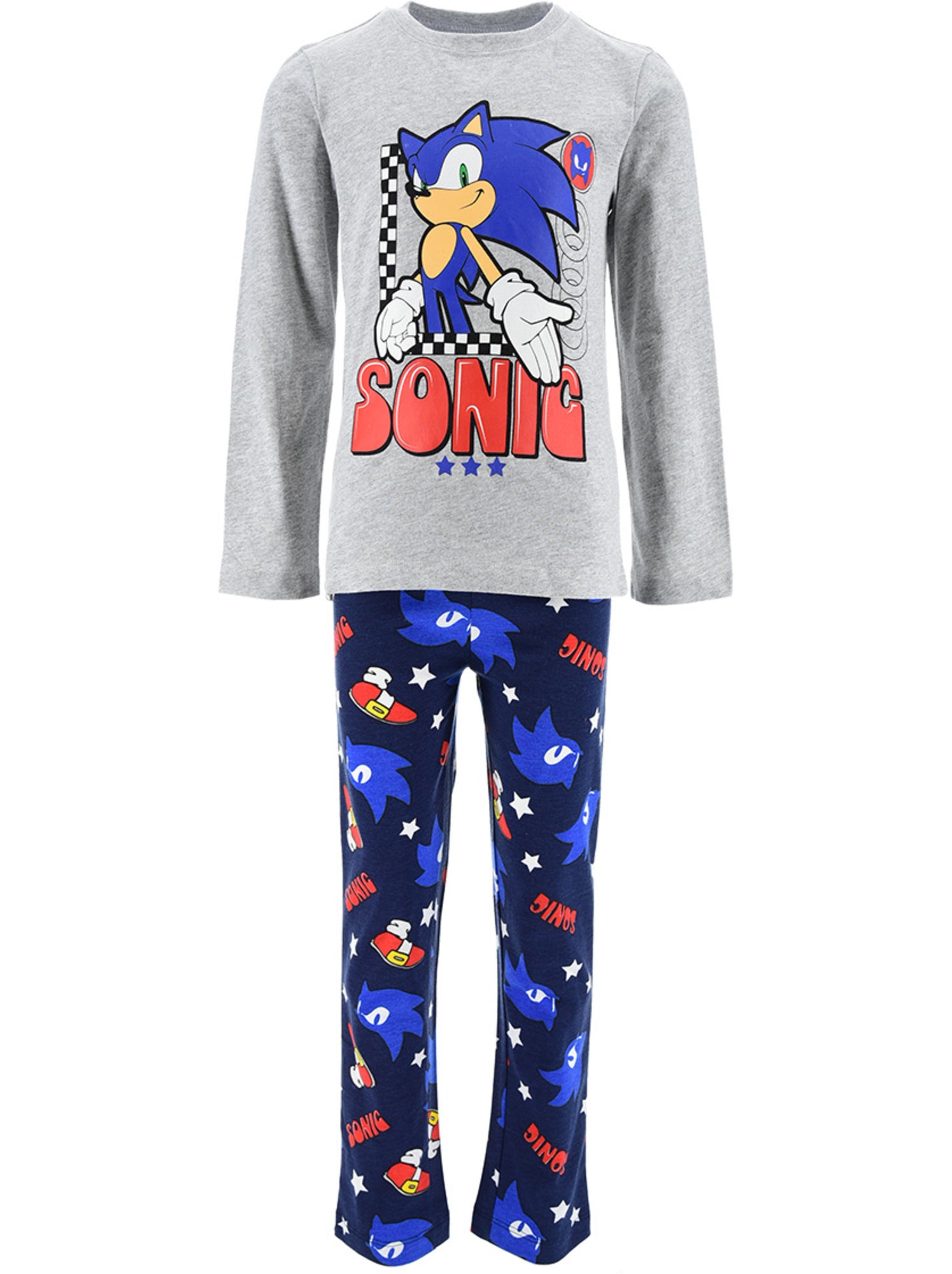 Pyjama   garçon sonic - licence officielle - Gris
