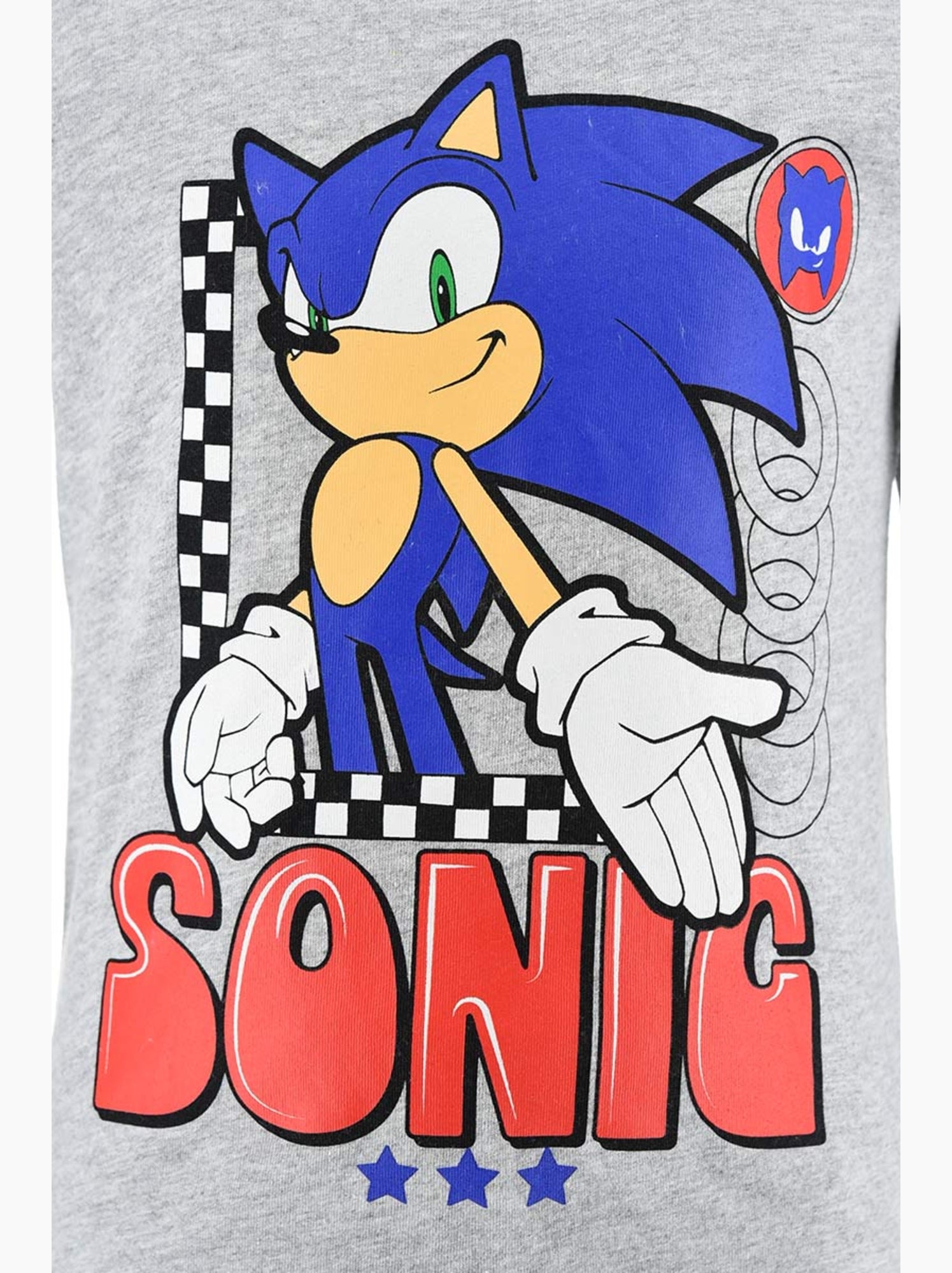 Pyjama   garçon sonic - licence officielle - Gris
