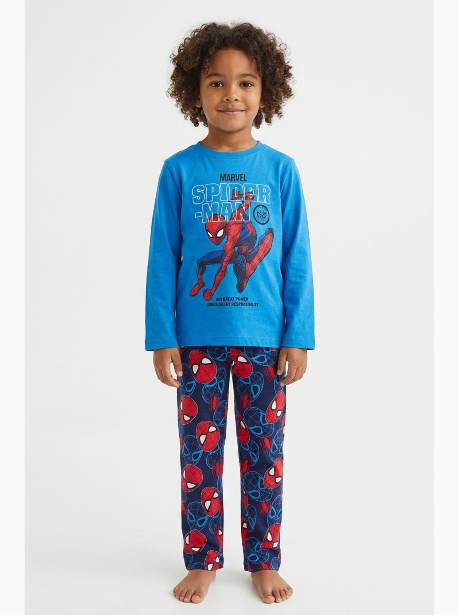 Pyjama   garçon spiderman - licence officielle - Bleu
