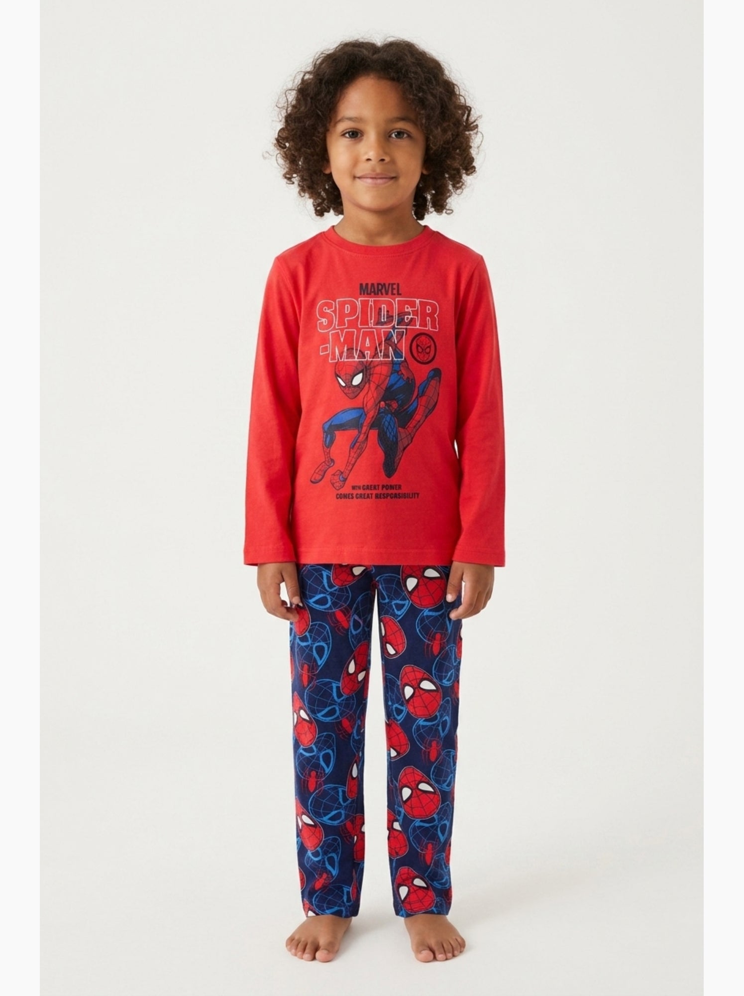 Pyjama   garçon spiderman - licence officielle - Rouge