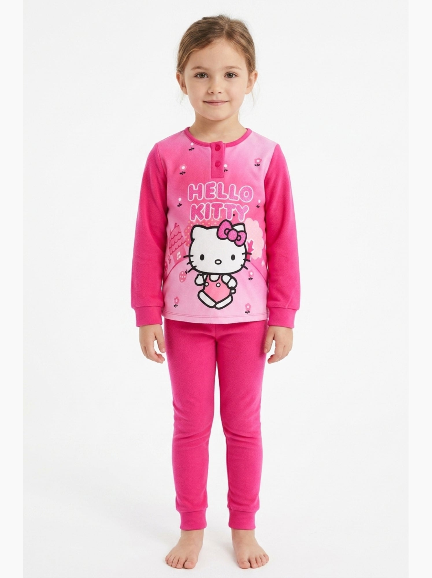 Pyjama Hello Kitty | Licence Officielle - Rose fushia