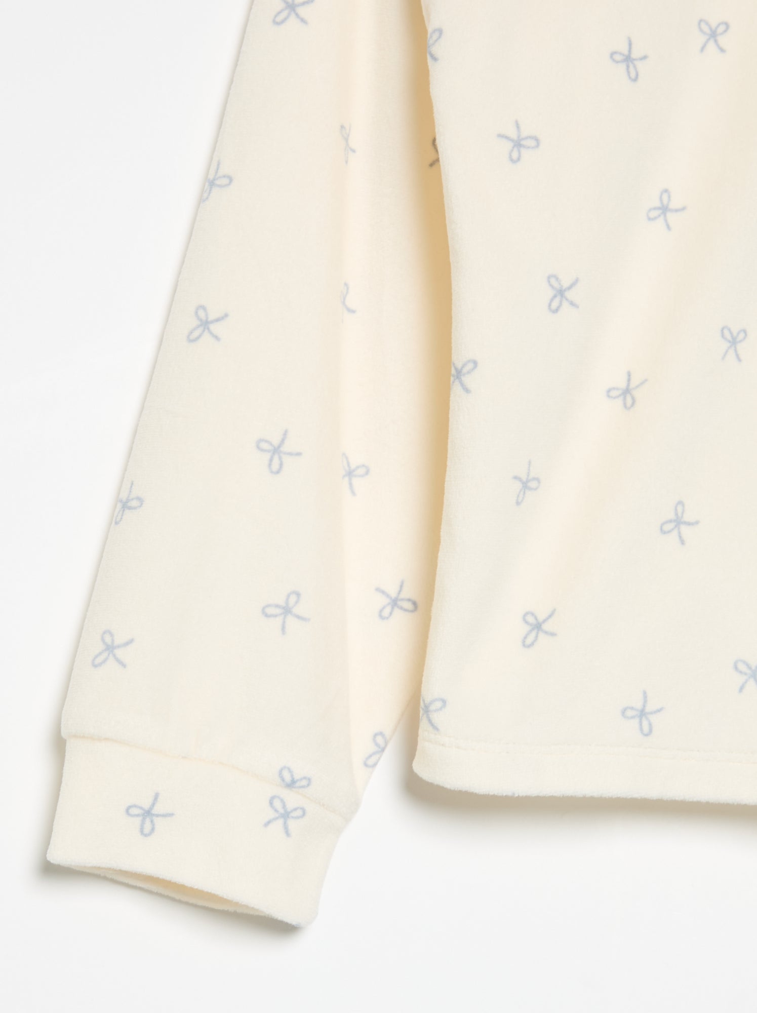 Pyjama imprimé 2 pièces - Sweat + pantalon - Ecru (GDD48_3)