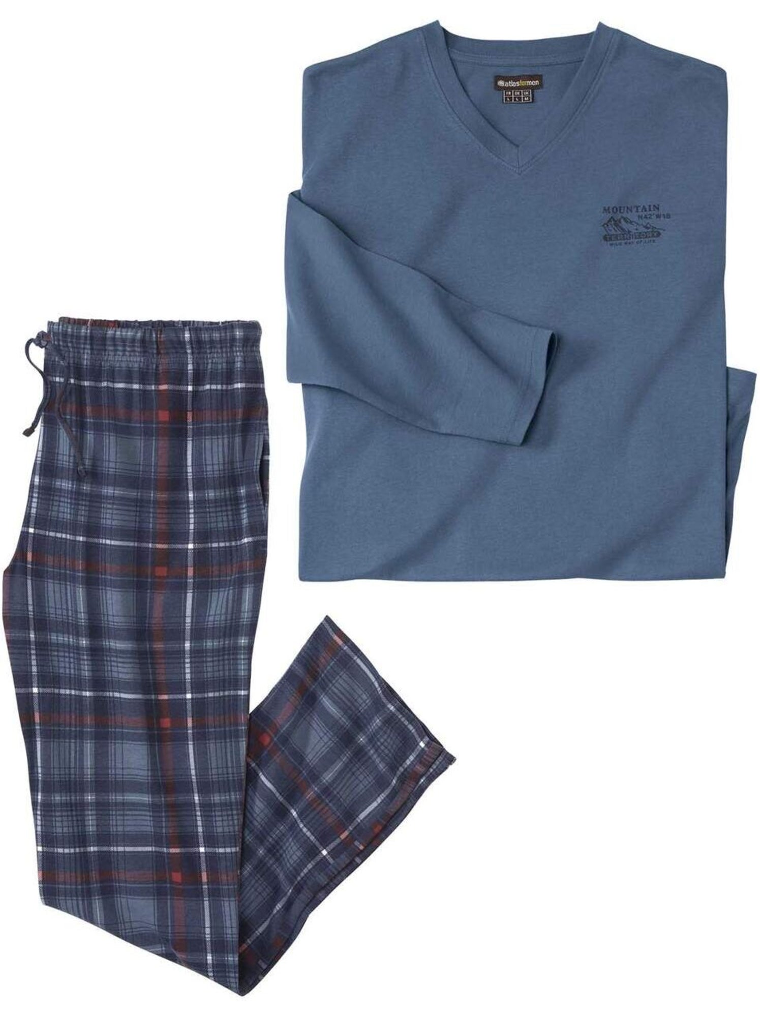 Pyjama coton indian spirit  - atlas for men - Bleu